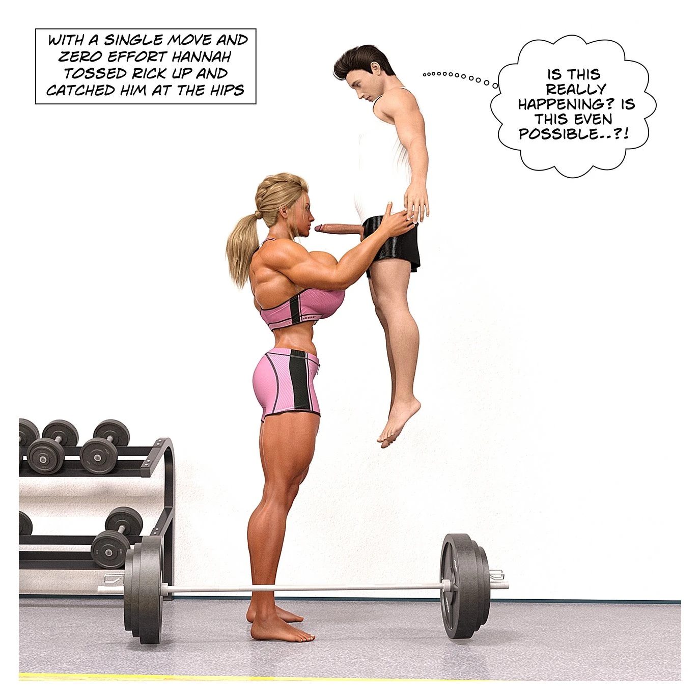 Hannah's Story: Gym Encounter porn comic picture 25
