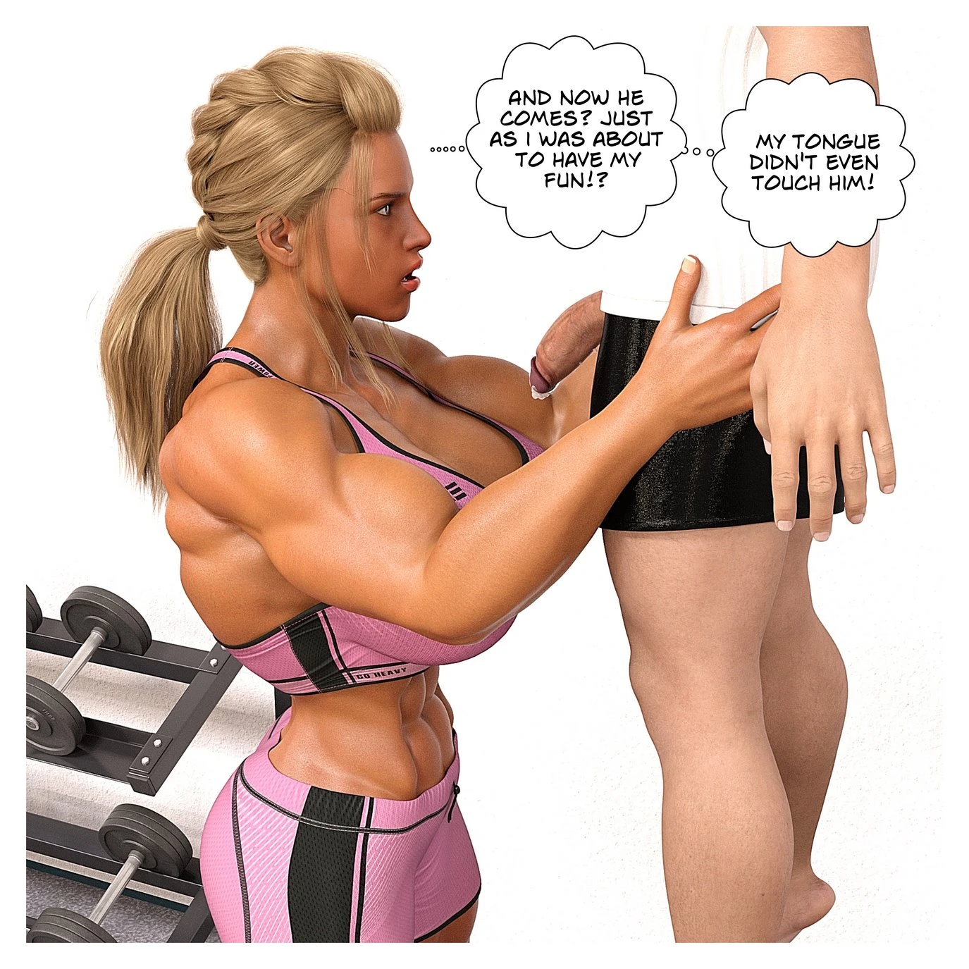Hannah's Story: Gym Encounter porn comic picture 30