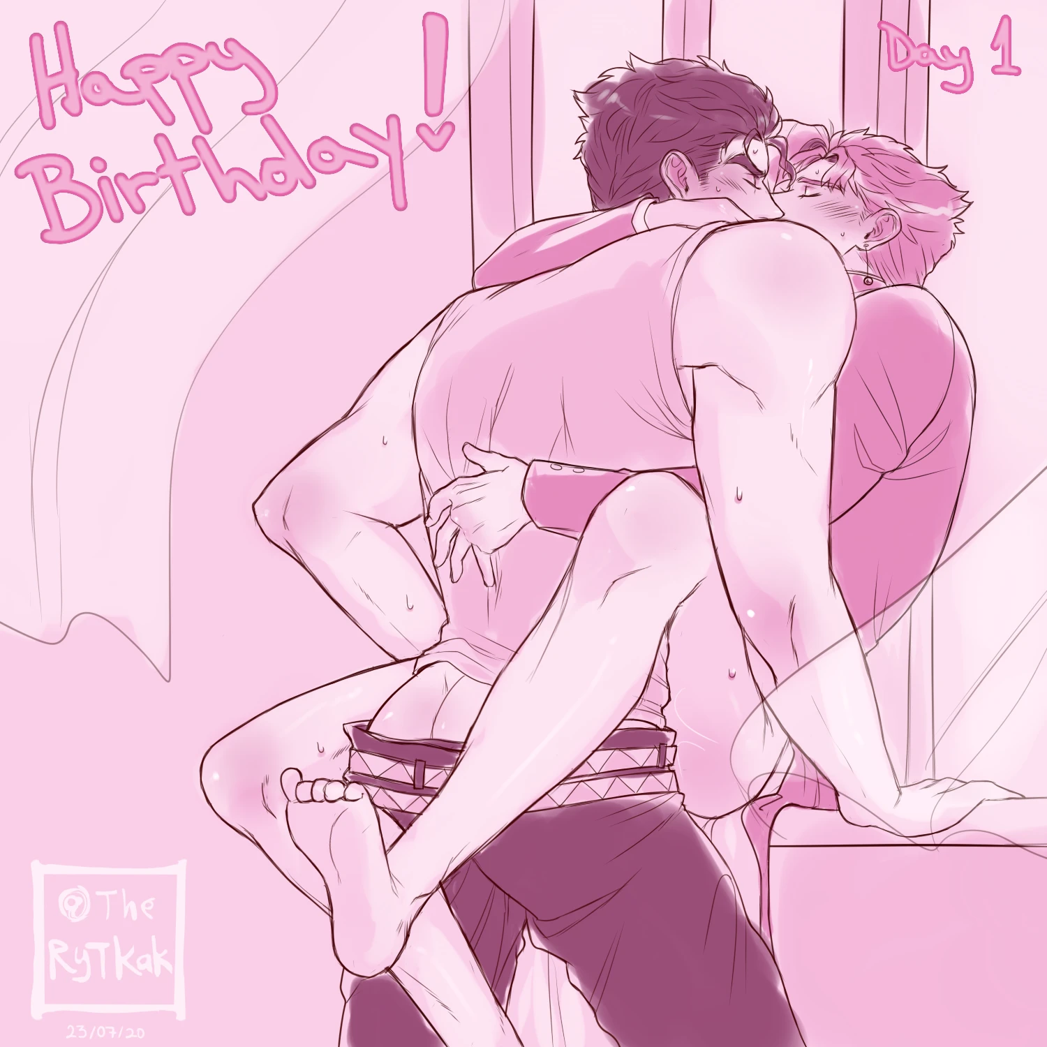Happy Bithday Kakyoin! porn comic picture 1