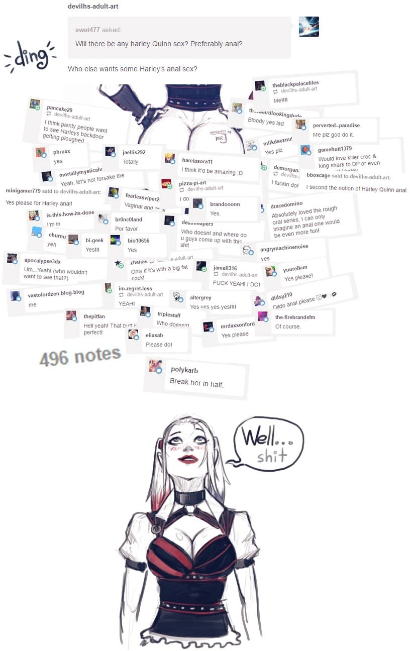 Harley Quin Superslut porn comic picture 42