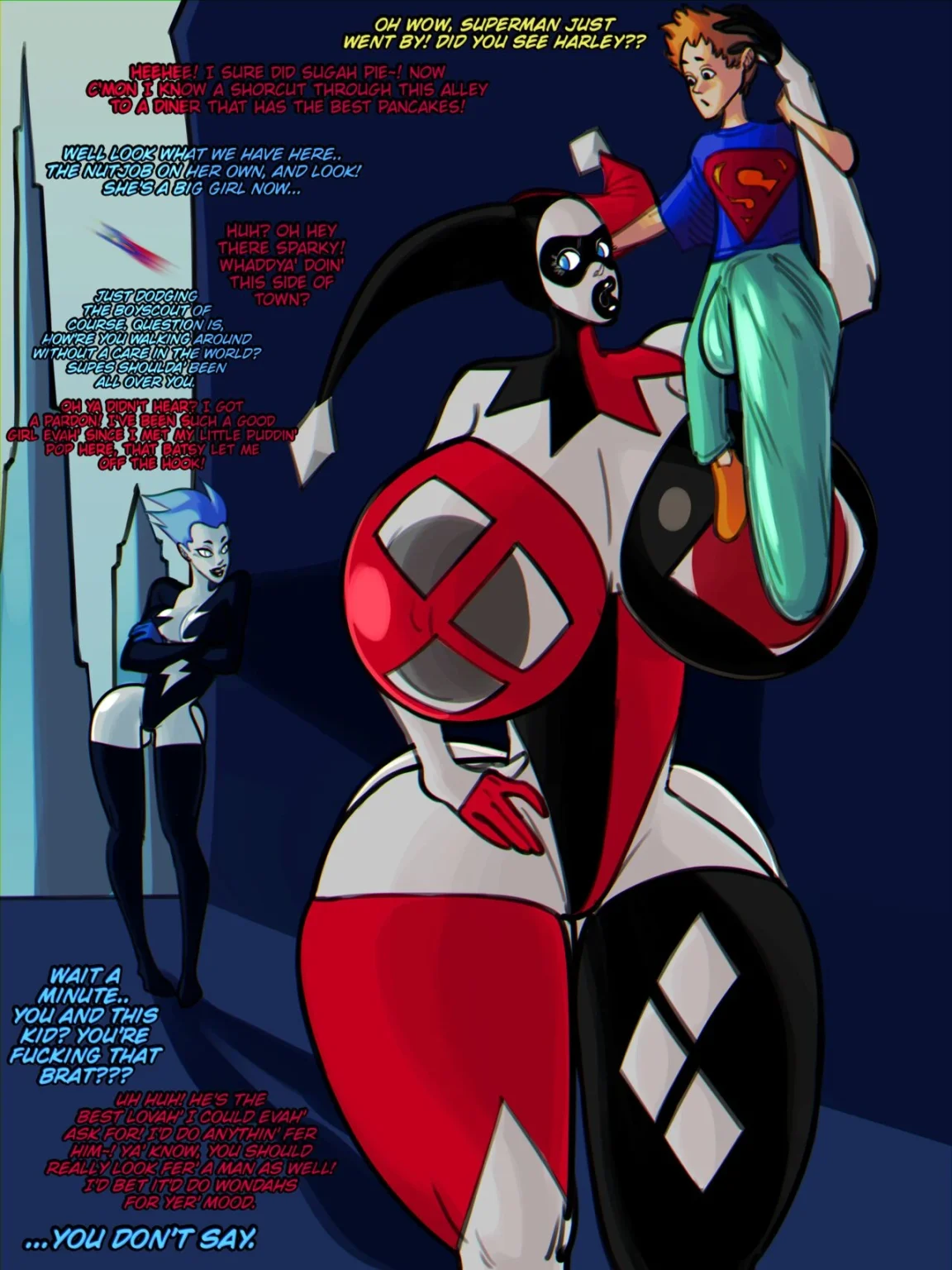 Harley Quinn's New Honey ||: Livewire porn comic picture 1