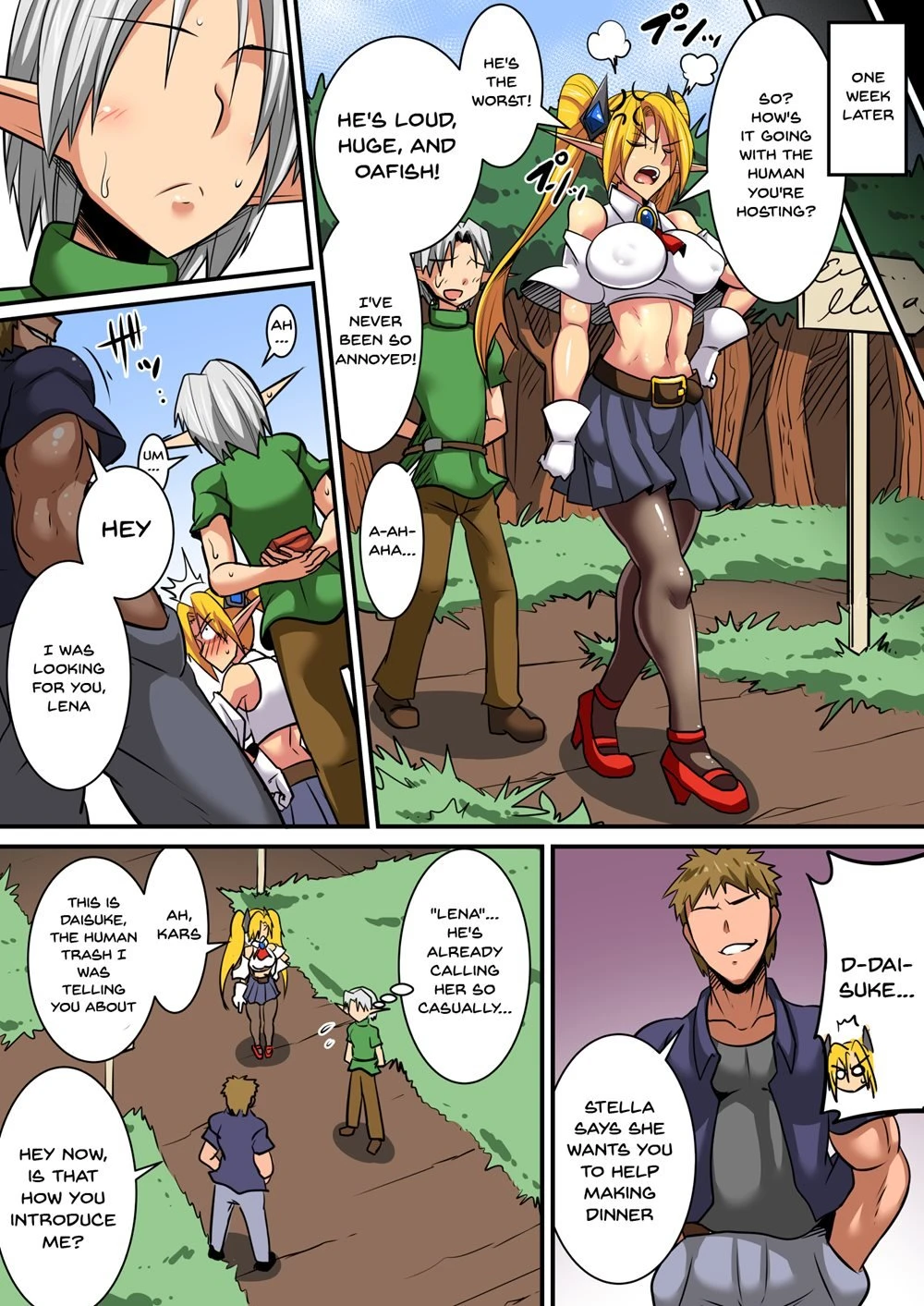 Having a Culture Exchange With an Elf Mother and Daughter ~Lena Edition~ | Elf Oyako to Pakopako Ibunka Kouryuu! ~Lena Hen~ porn comic picture 15