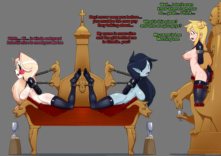 Hazbin Hotel and Adventure Time porn comic picture 1