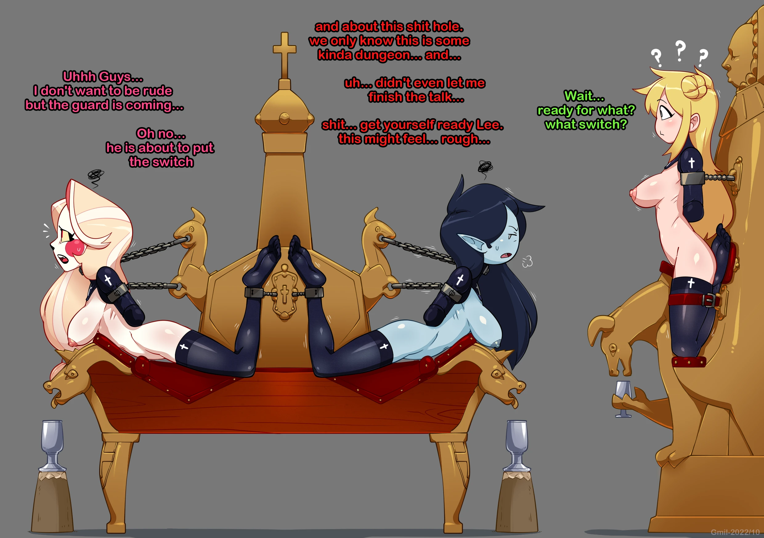 Hazbin Hotel and Adventure Time porn comic picture 2