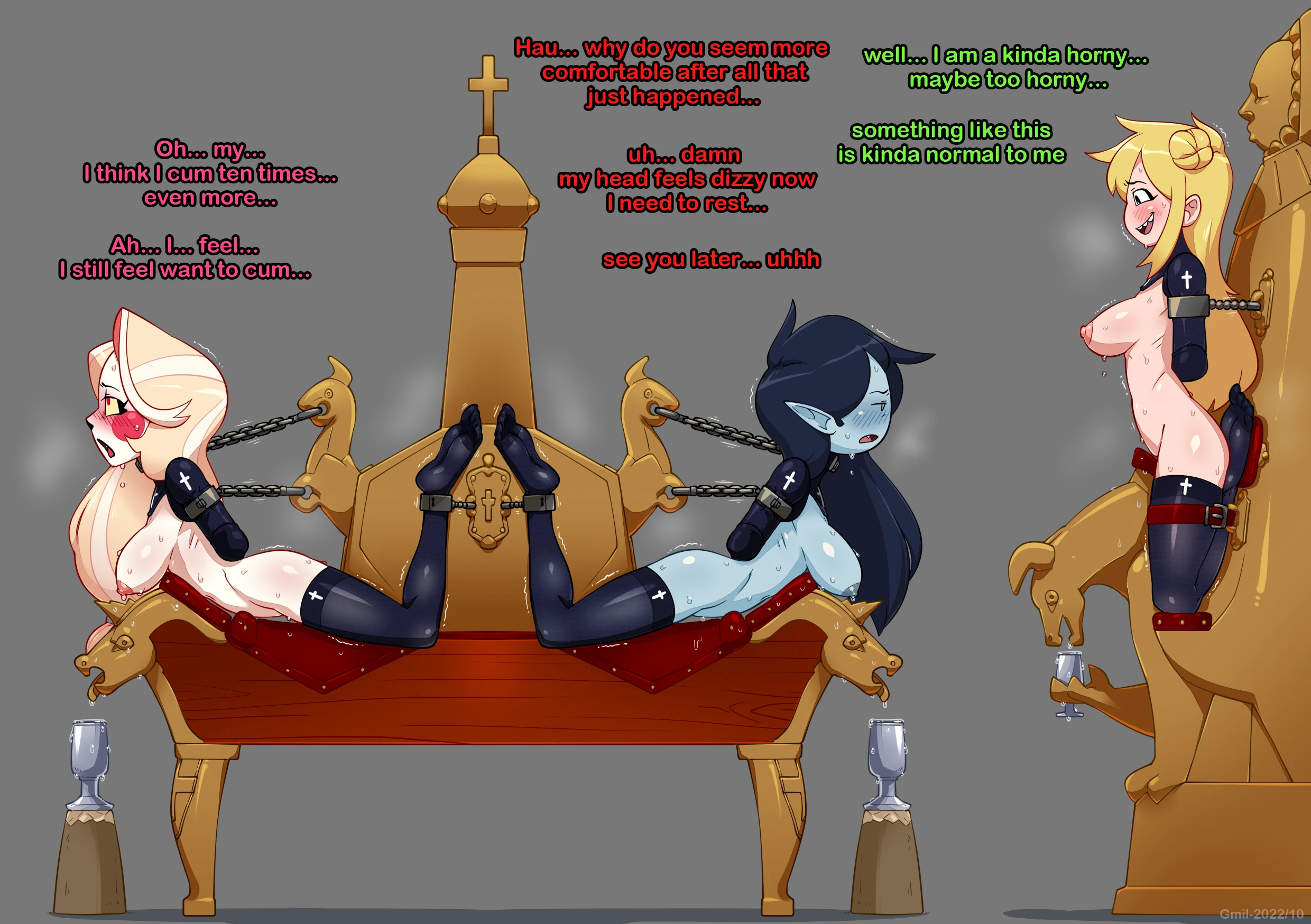 Hazbin Hotel and Adventure Time porn comic picture 5