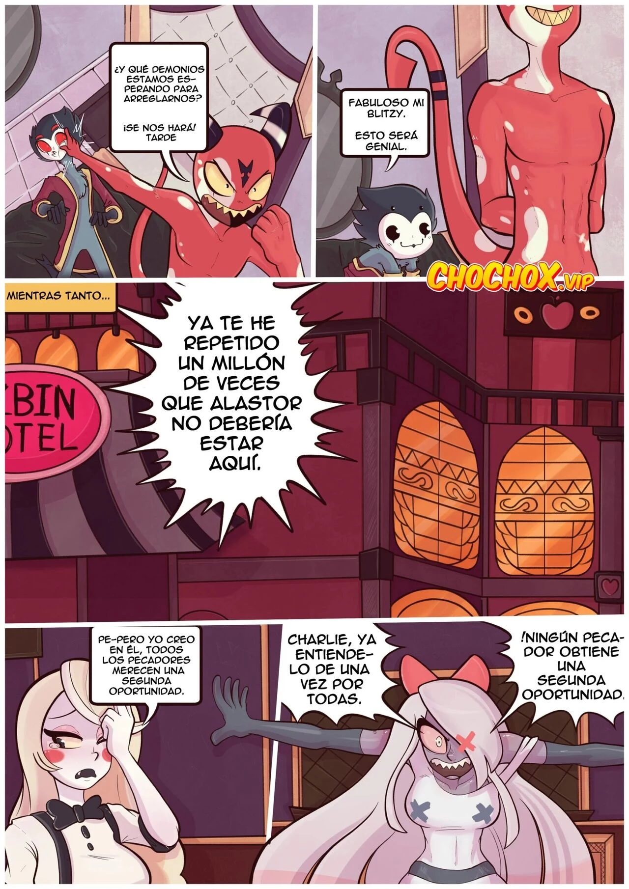 Hazbin Hotel: Demonic Infidelity Spanish porn comic picture 3