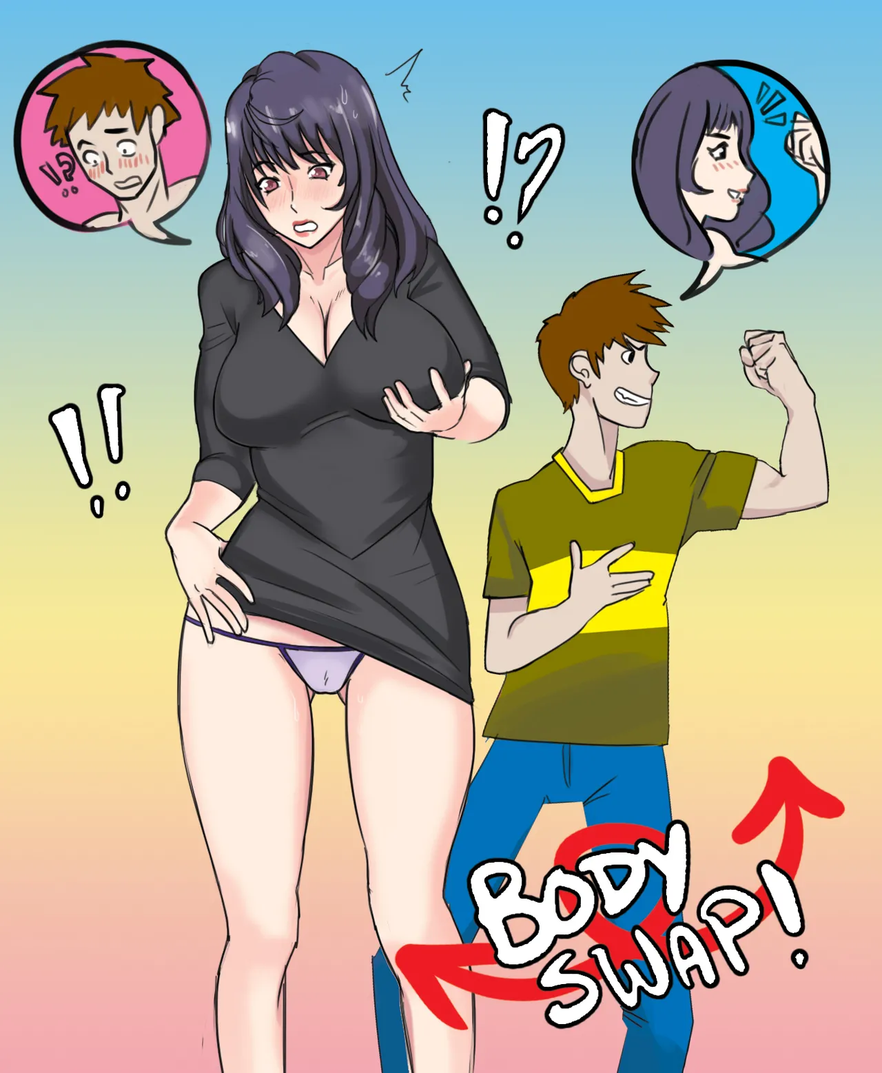 Help! My GF's Mom Stole My Body porn comic picture 1