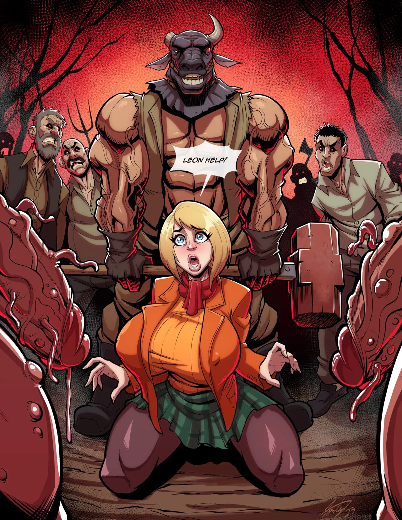 Helpless Ashley Graham porn comic picture 1