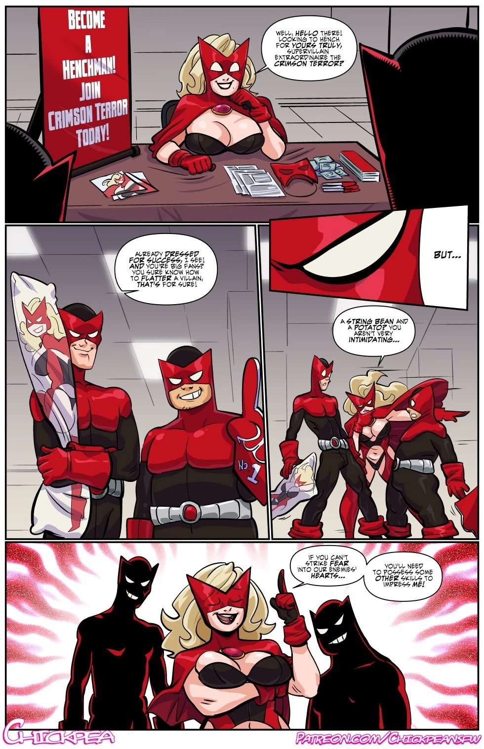 Henchmen Tryout porn comic picture 1