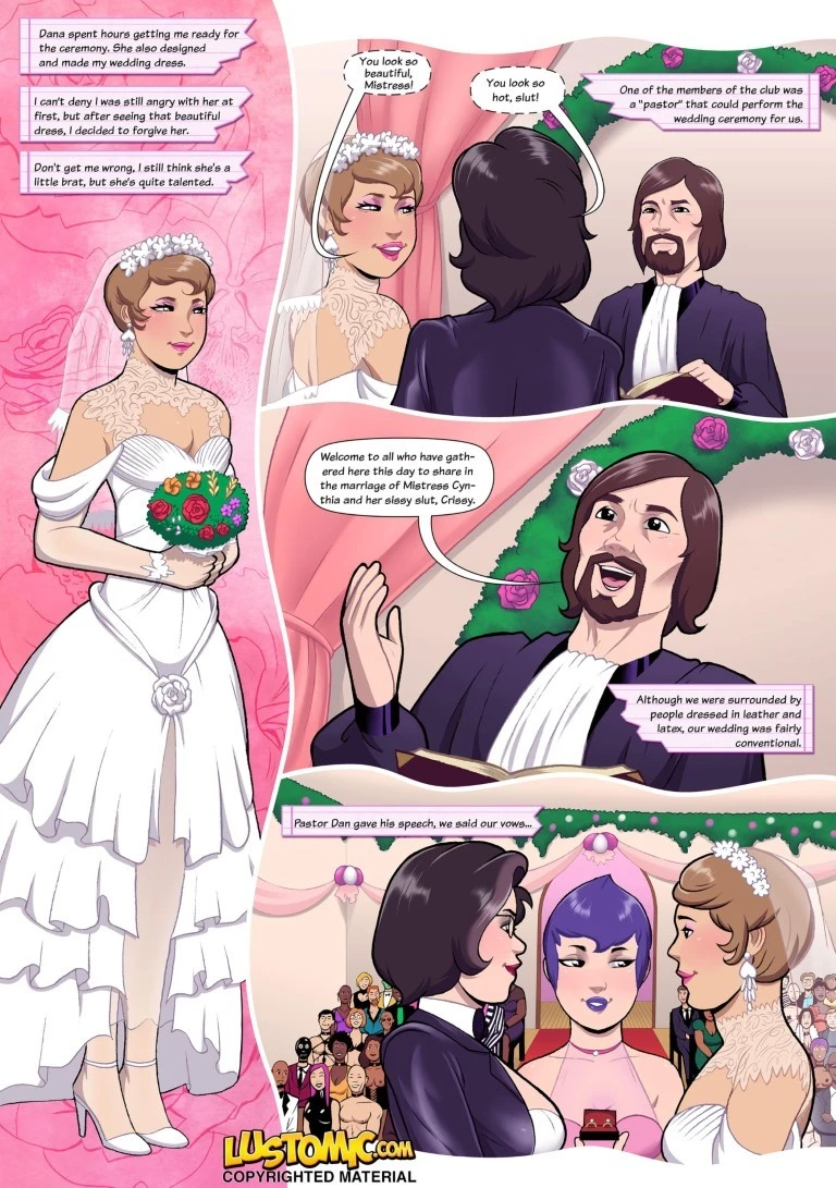 Her SIssy Bride porn comic picture 9