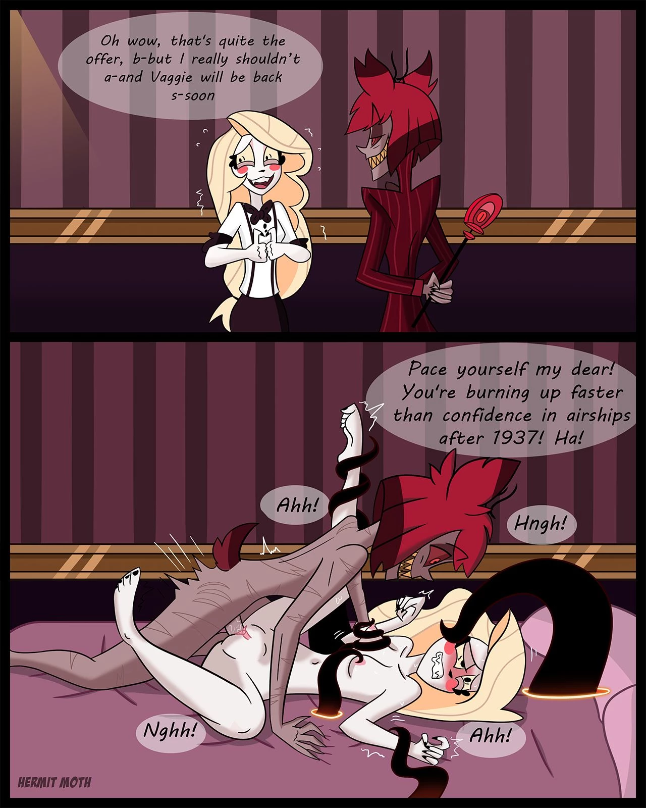 [Hermit Moth] Vaggie x Charlie (Hazbin Hotel) porn comic picture 1