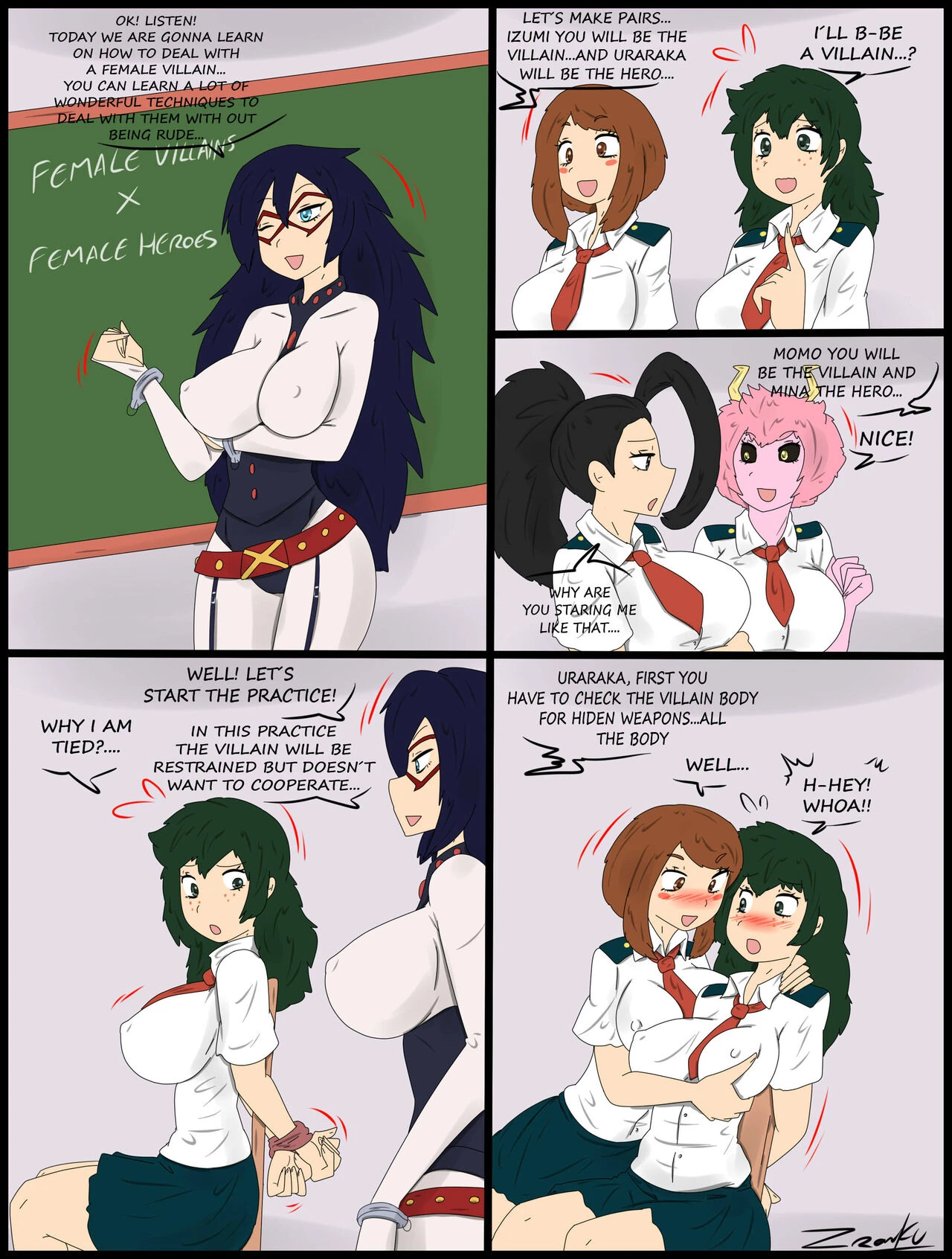 Hero Training porn comic picture 1