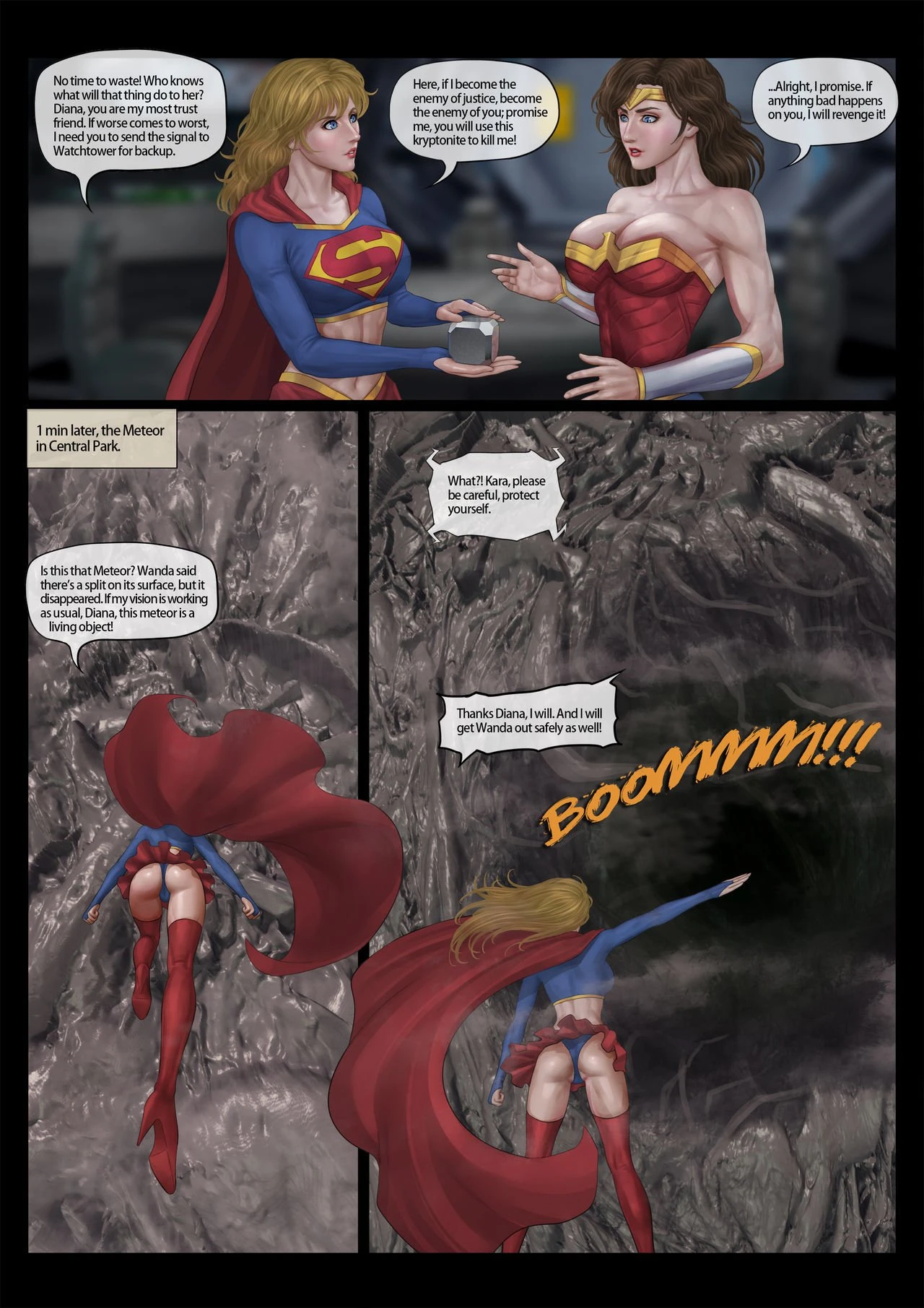 Heroines' Pussyventure porn comic picture 17