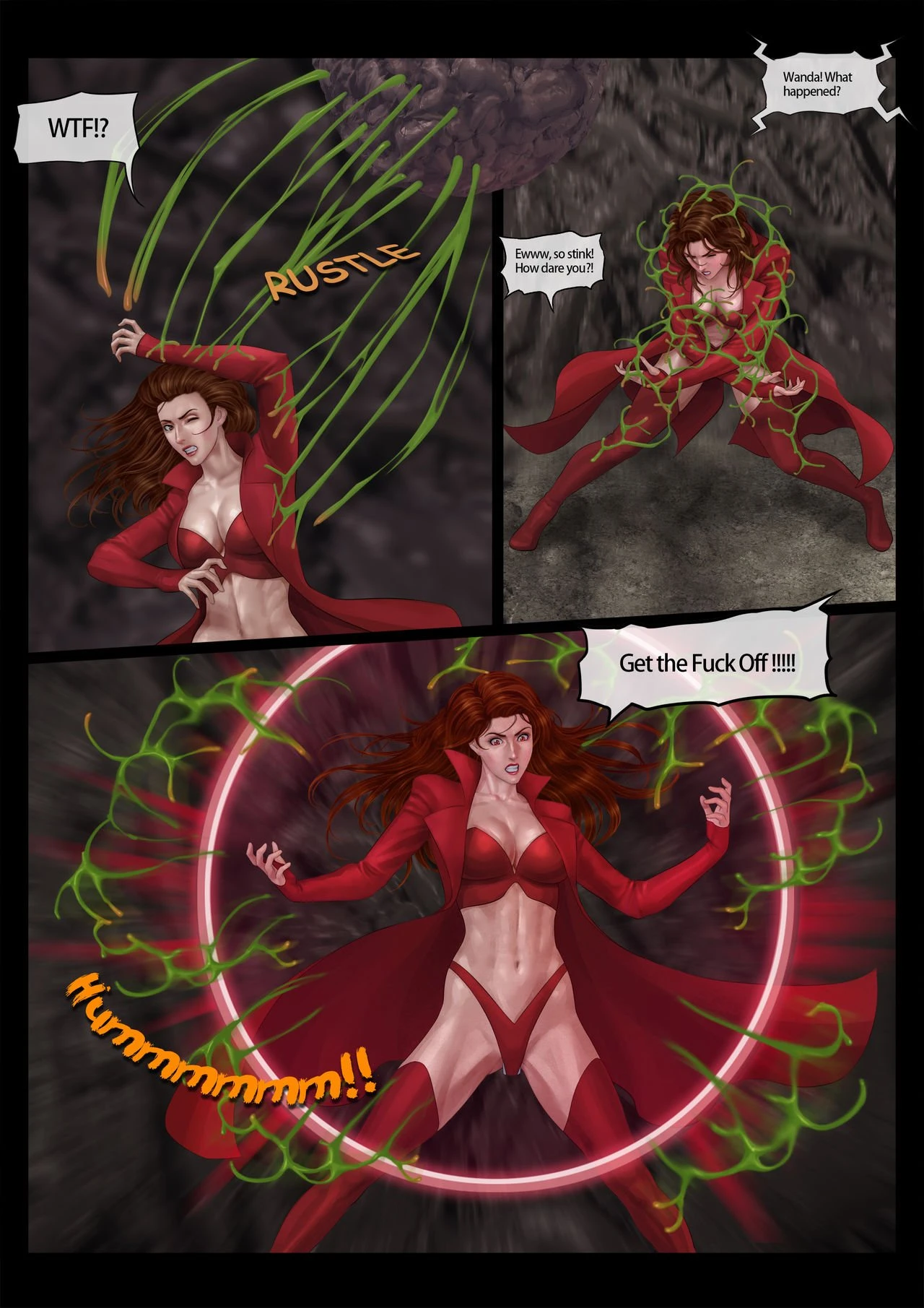 Heroines' Pussyventure porn comic picture 5