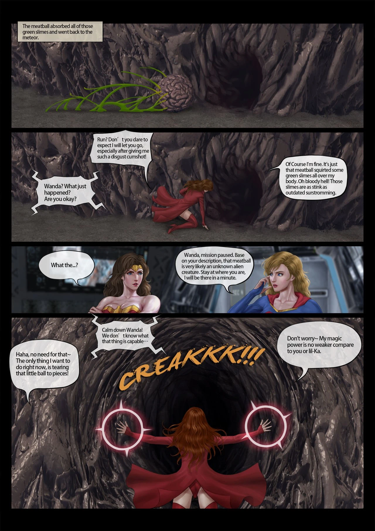 Heroines' Pussyventure porn comic picture 6