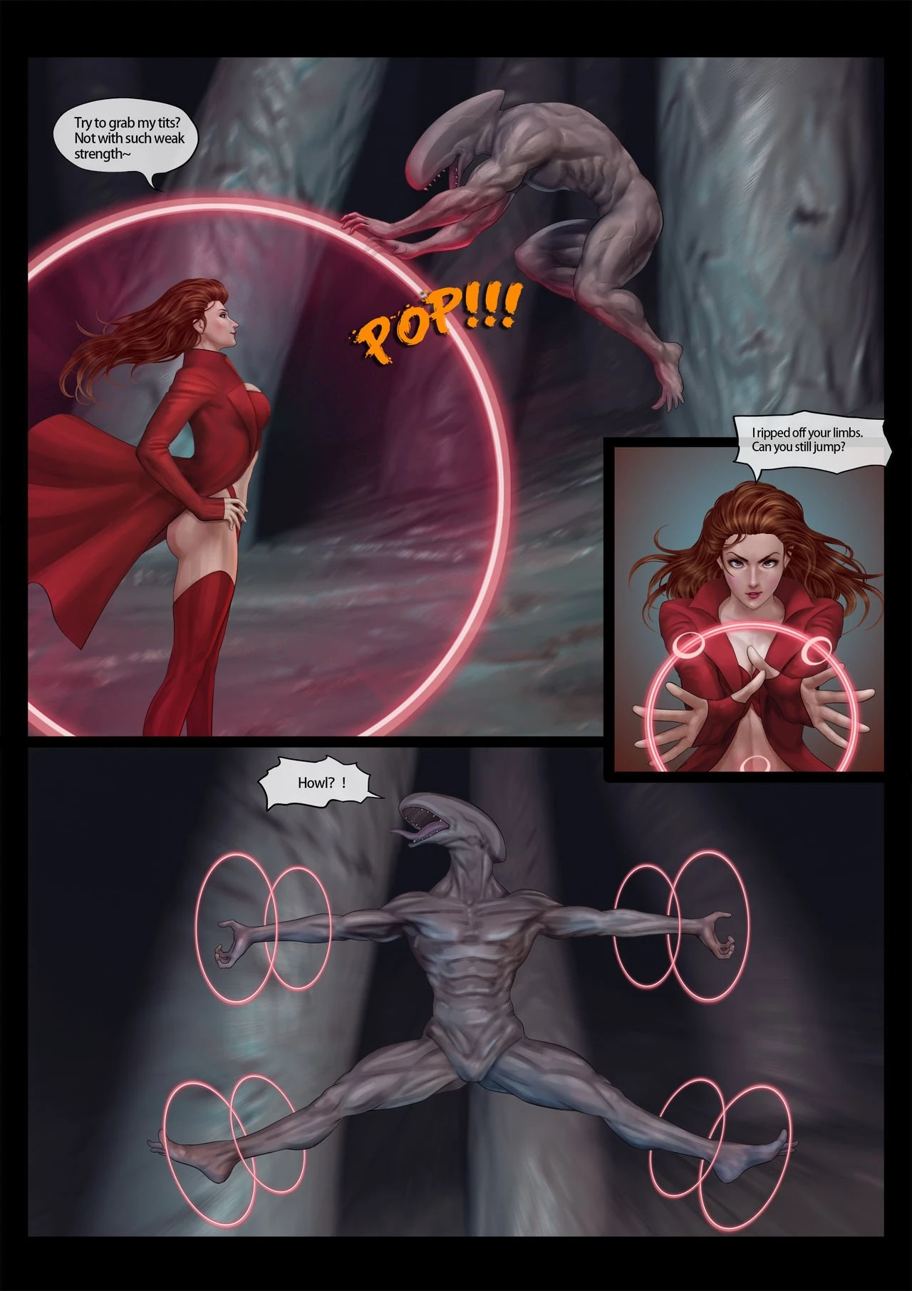 Heroines' Pussyventure porn comic picture 8