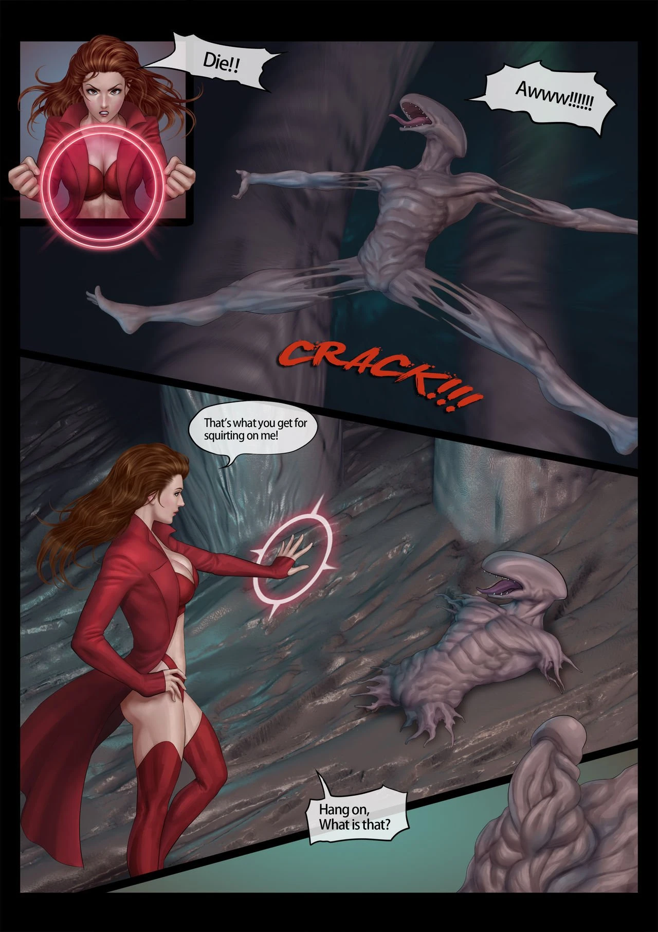 Heroines' Pussyventure porn comic picture 9