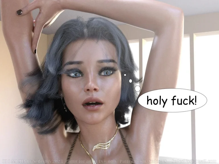 Hi, I am Mia porn comic picture 17