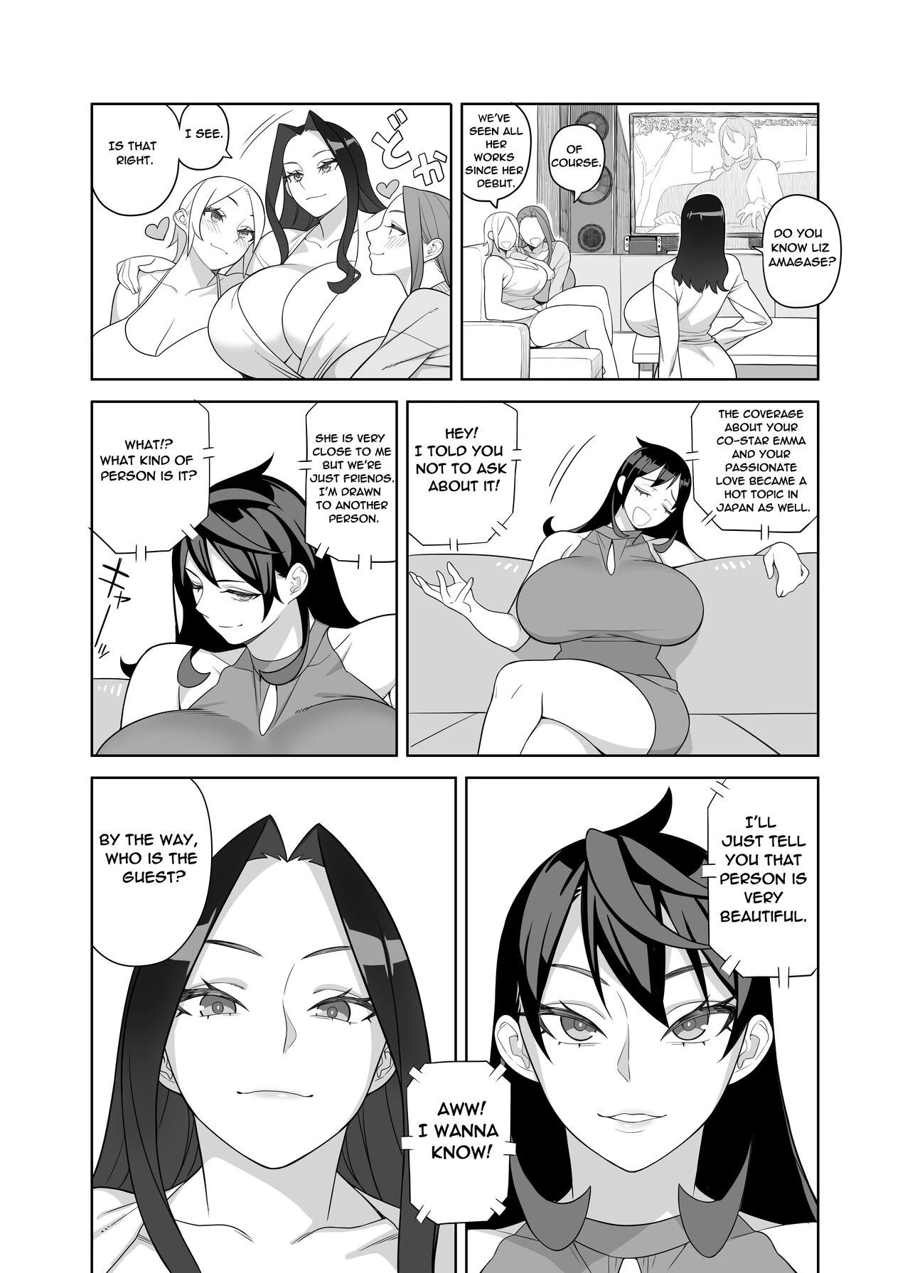 Hidarikiki Bakunyuu Celebrity - Monster Breasts Celebrity porn comic picture 5