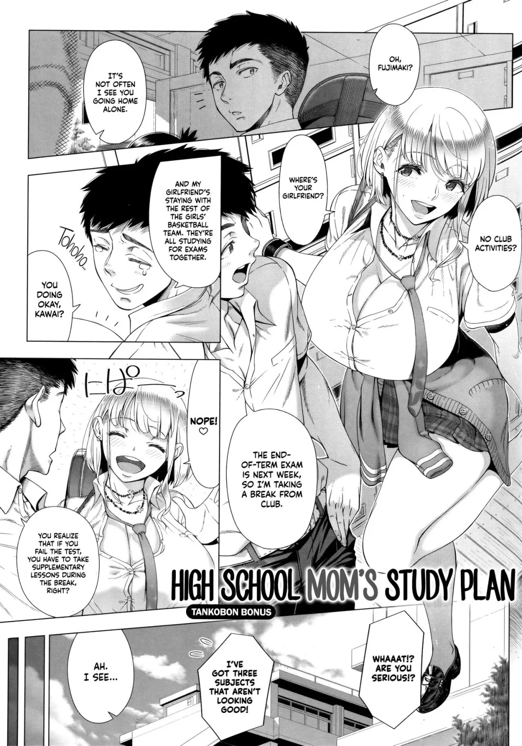 High School Mom's Study Plan porn comic picture 1