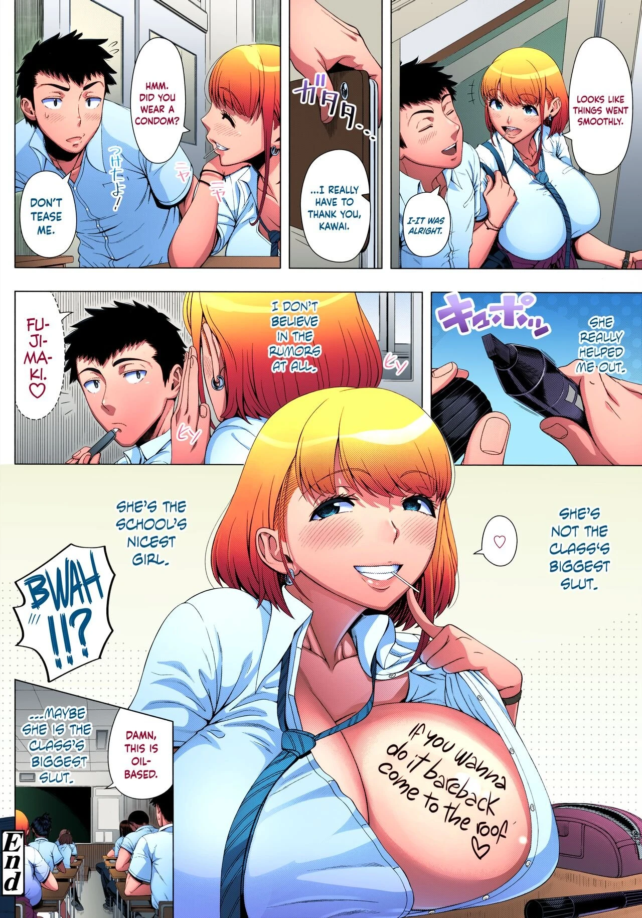 High School Slut's Love Consultation | JK Bitch no Renai Soudan (Colorized) porn comic picture 32