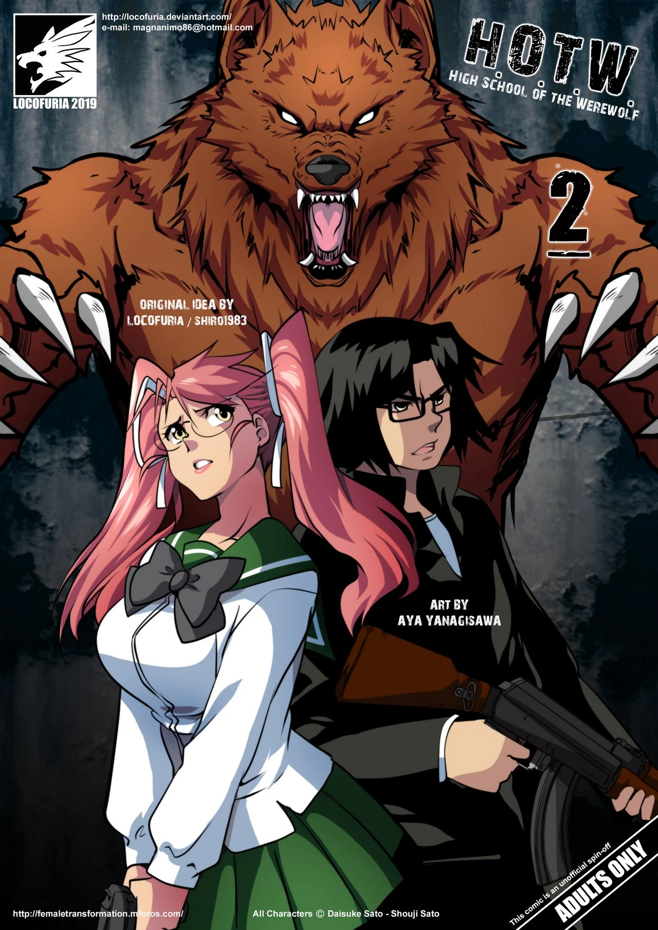 Highschool of the Werewolf 2 porn comic picture 1