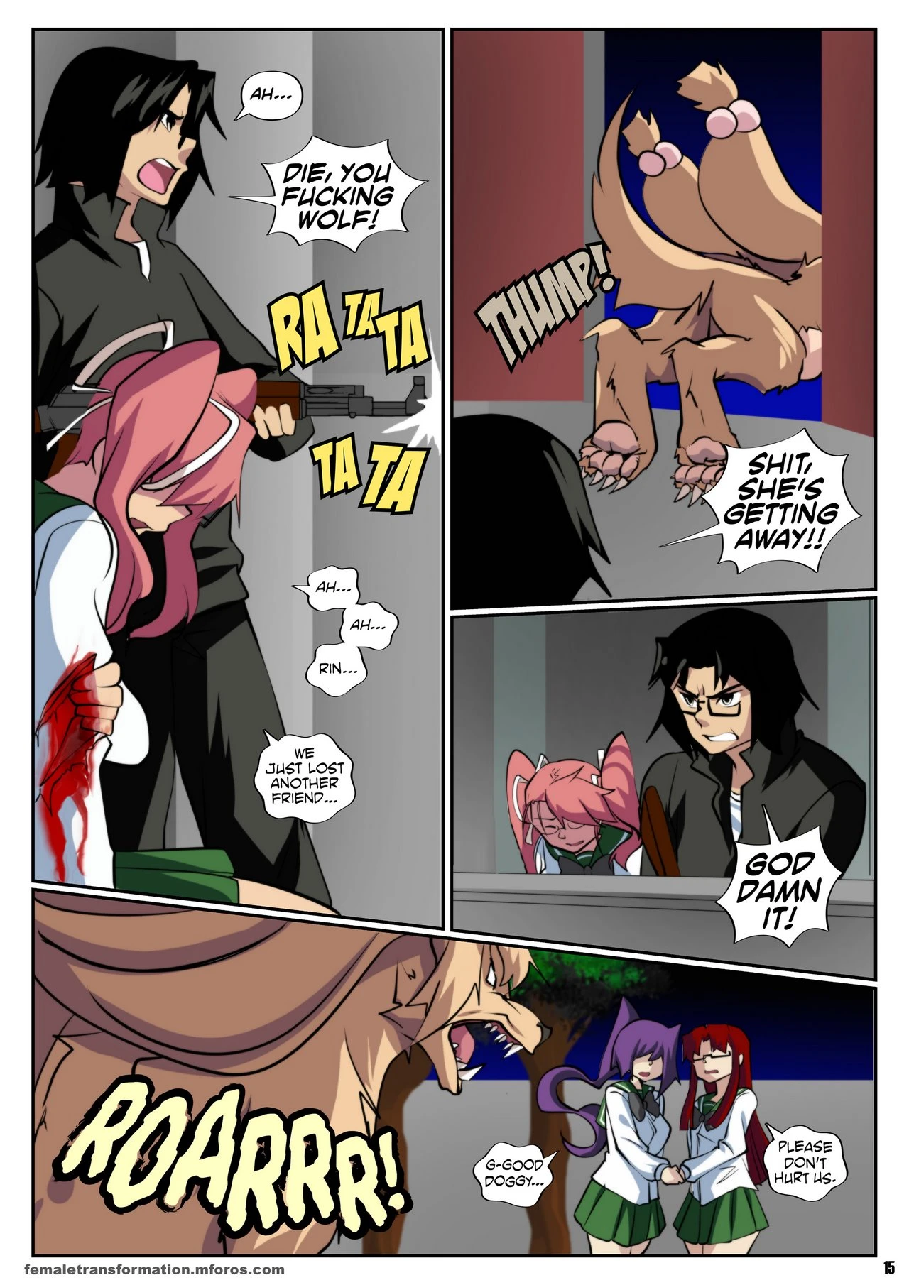 Highschool of the Werewolf 2 porn comic picture 18