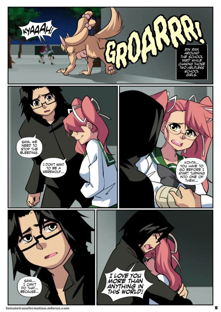 Highschool of the Werewolf 2 porn comic picture 19