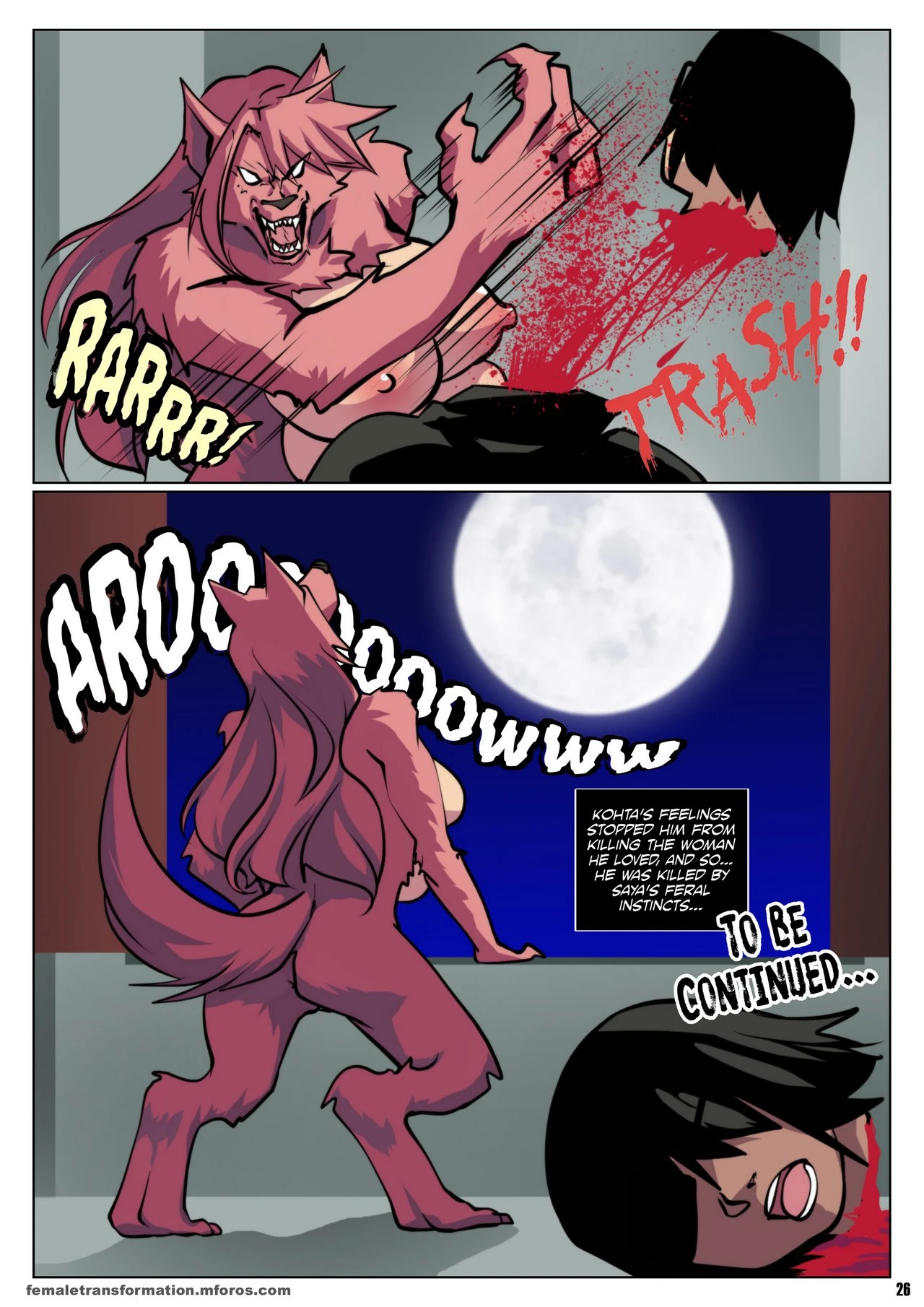 Highschool of the Werewolf 2 porn comic picture 29
