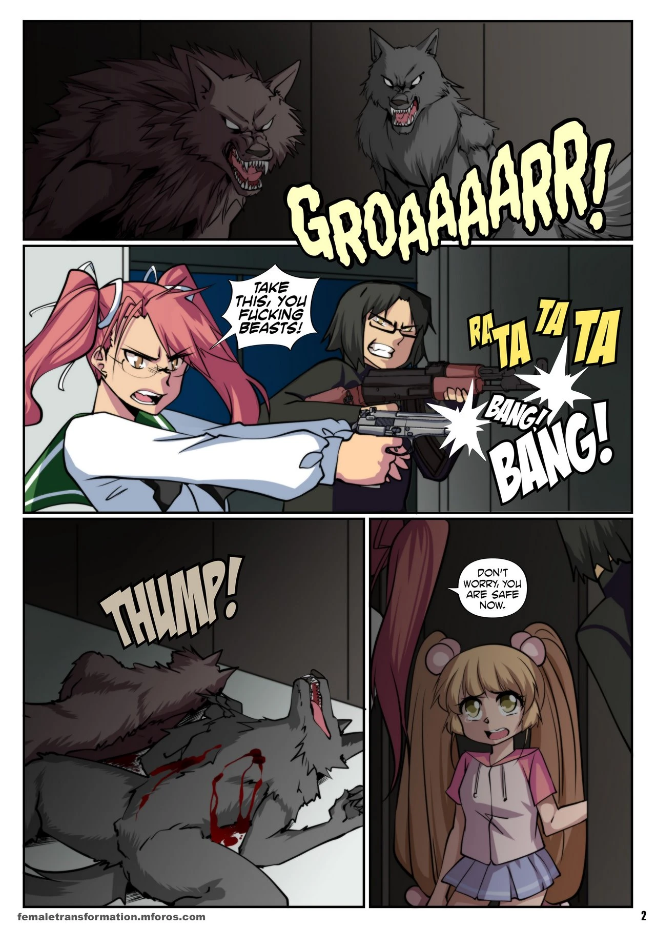 Highschool of the Werewolf 2 porn comic picture 5