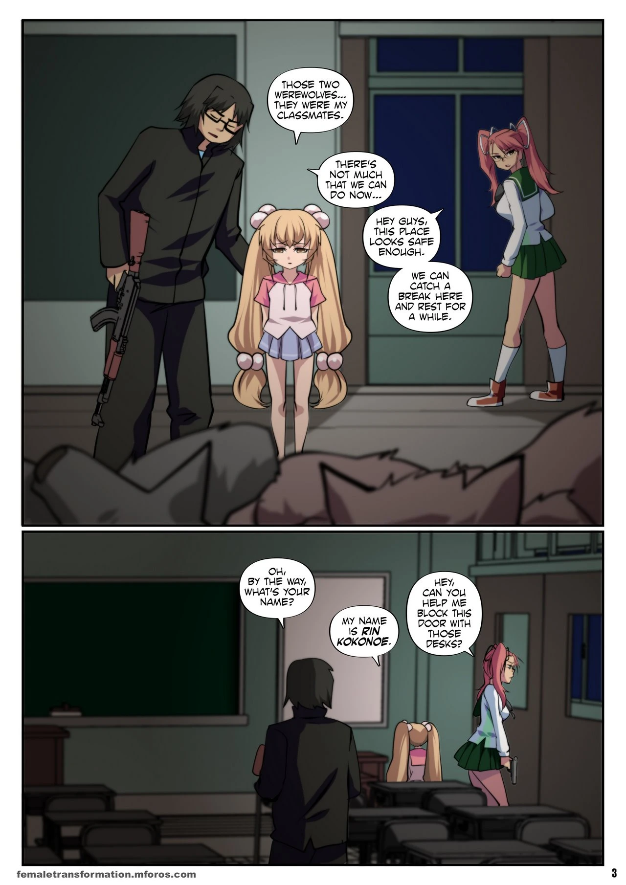 Highschool of the Werewolf 2 porn comic picture 6