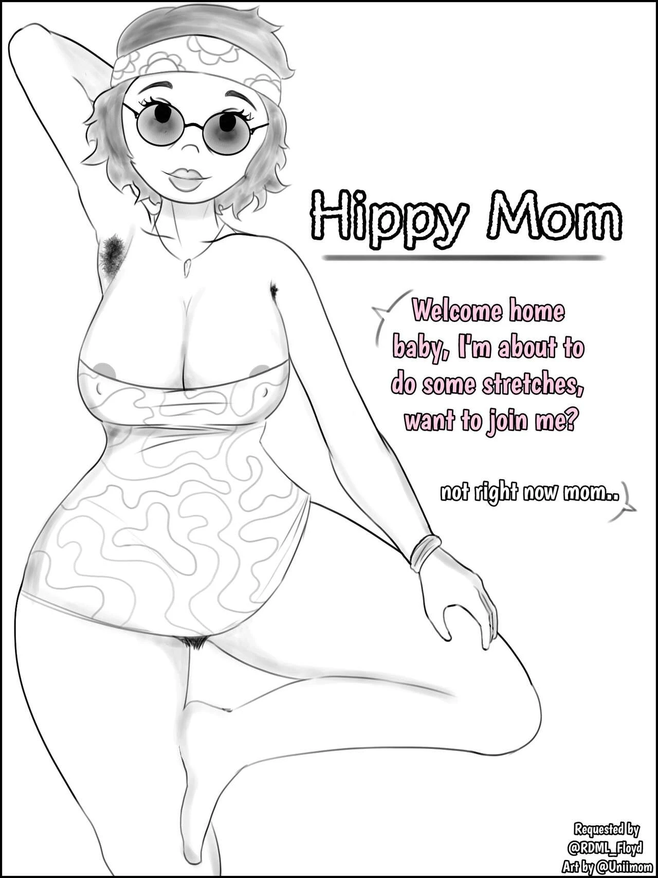 Hippy Mom porn comic picture 1