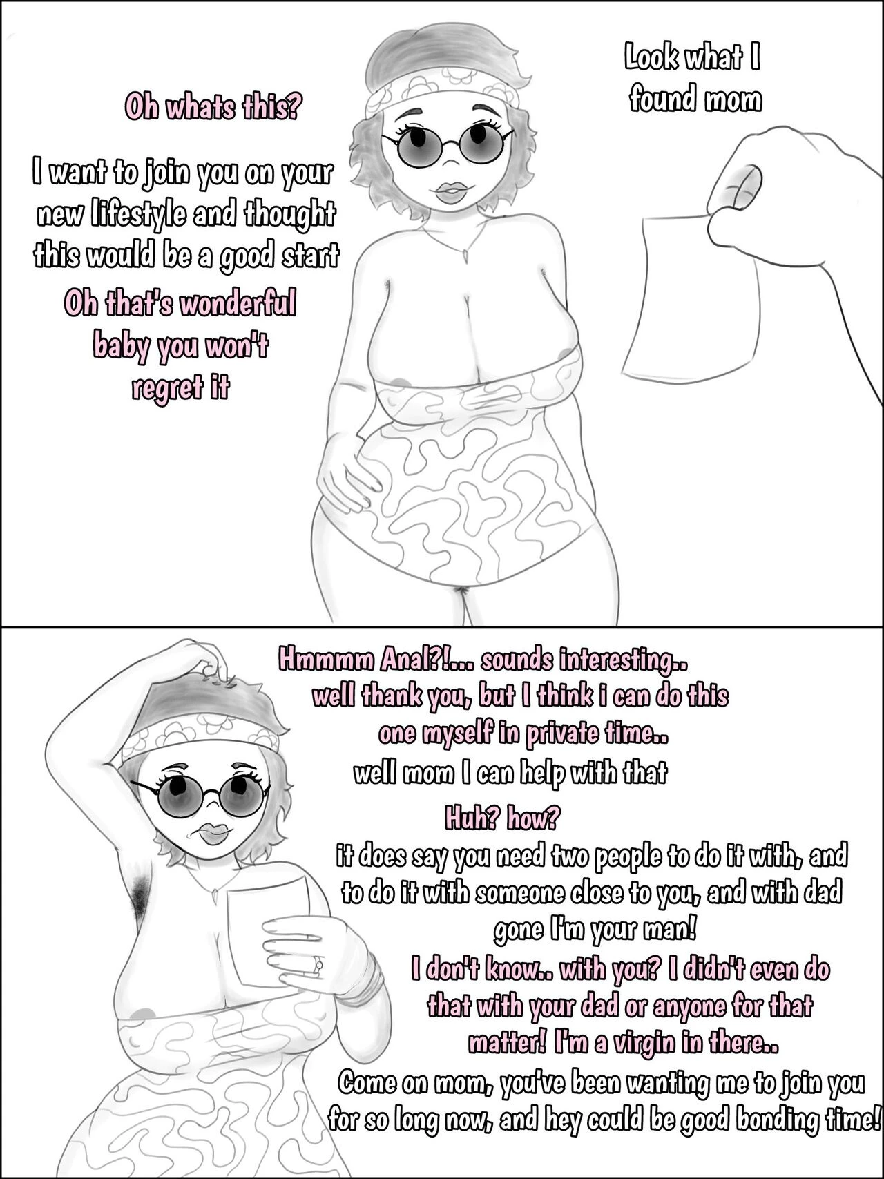 Hippy Mom porn comic picture 3