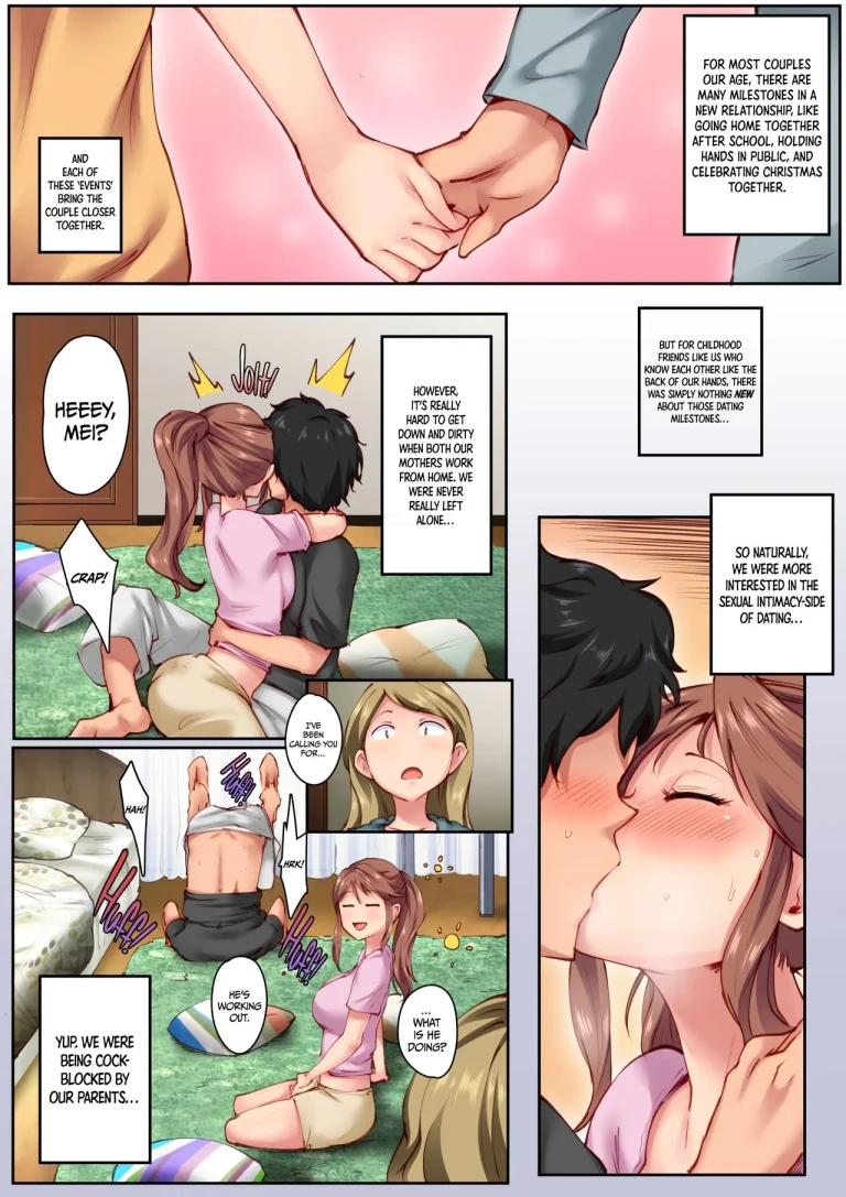 Home Alone Romp with my Childhood Friend porn comic picture 4