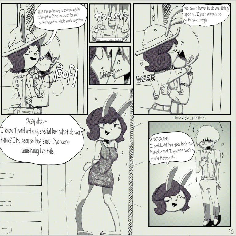HOME BUNNY porn comic picture 4