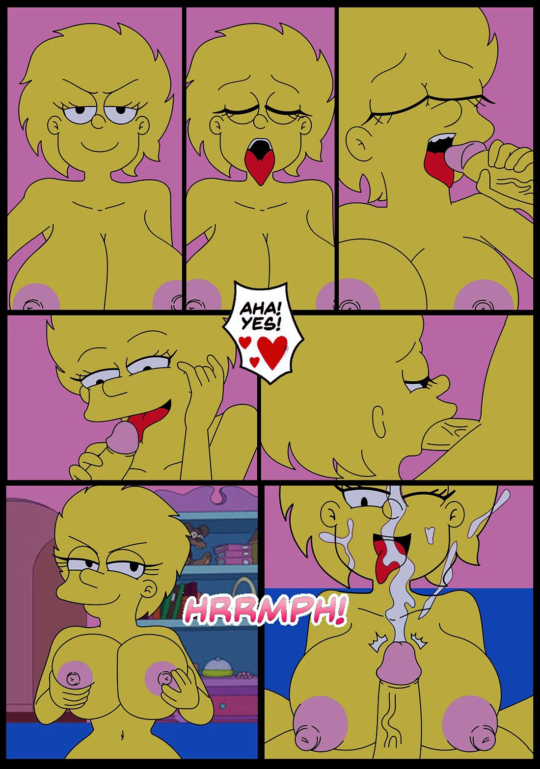 Homer and Marge xxx video porn comic picture 14