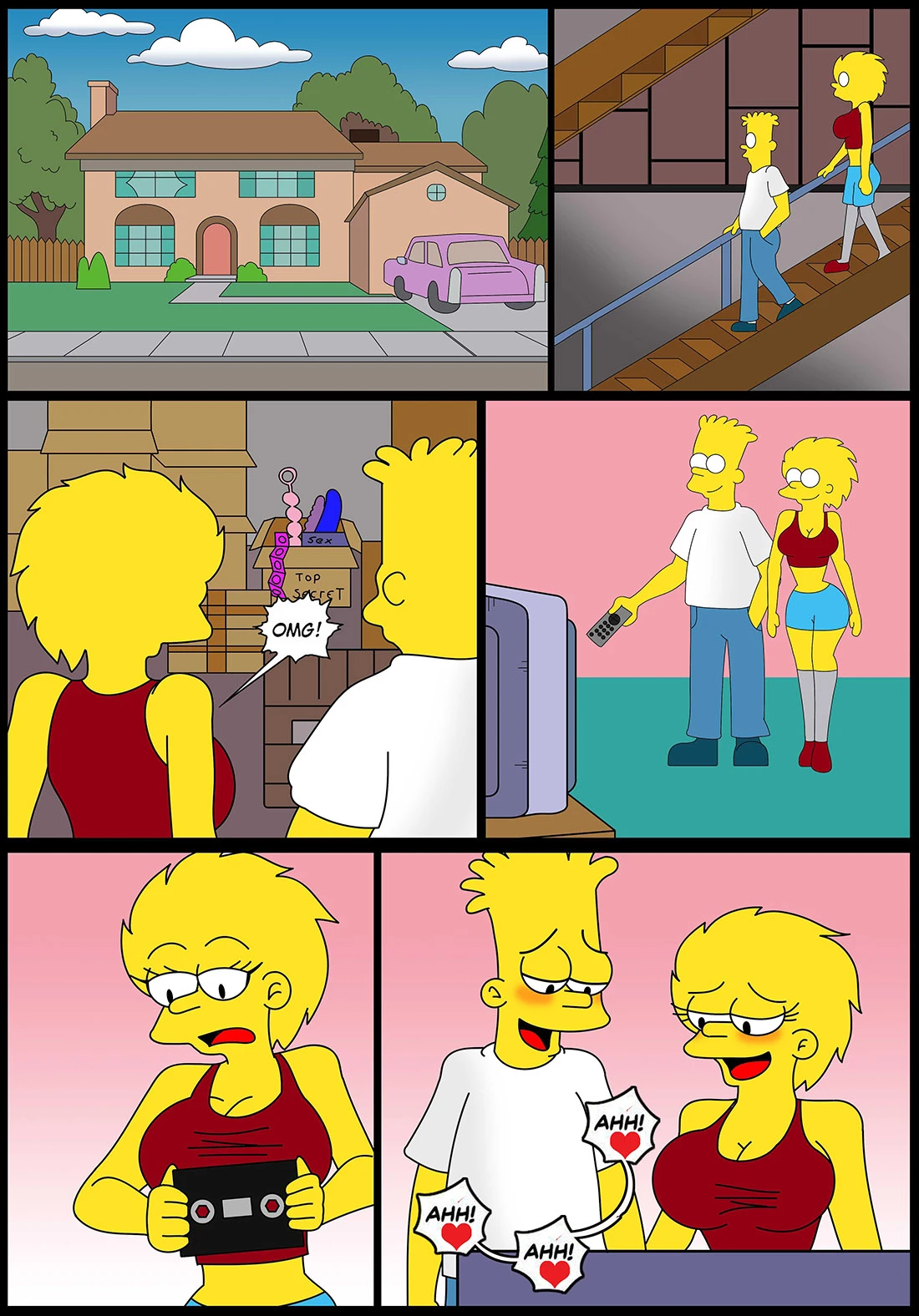 Homer and Marge xxx video porn comic picture 2