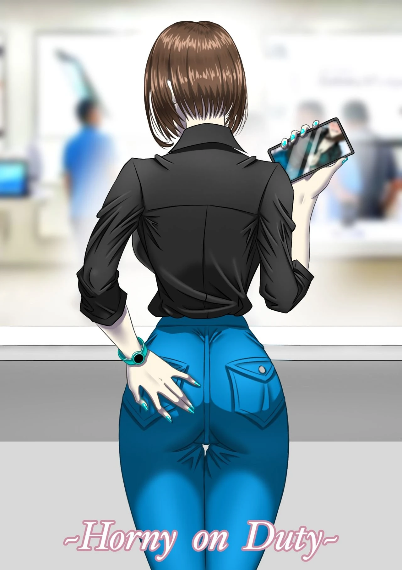 Horny on Duty porn comic picture 1