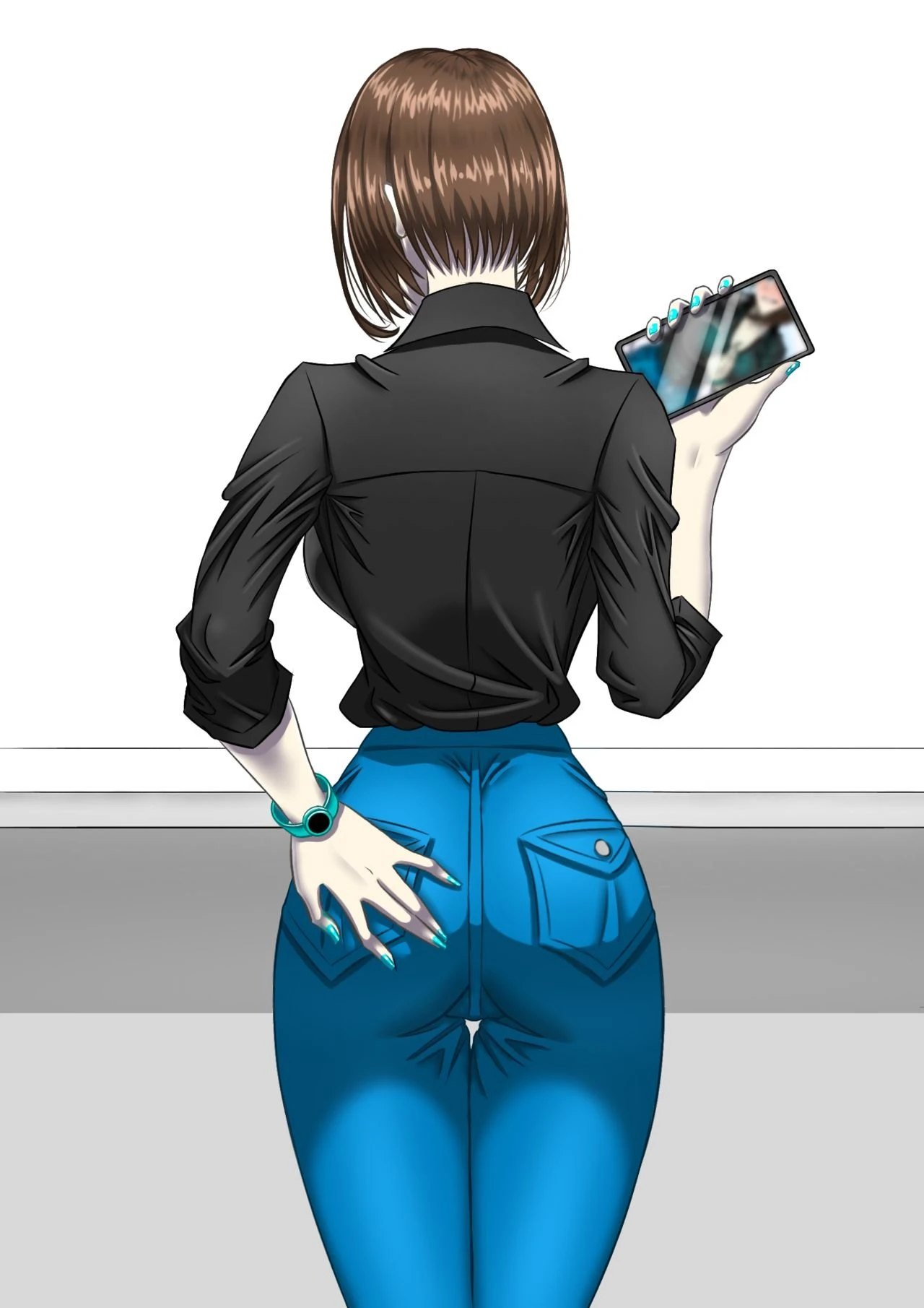 Horny on Duty porn comic picture 7