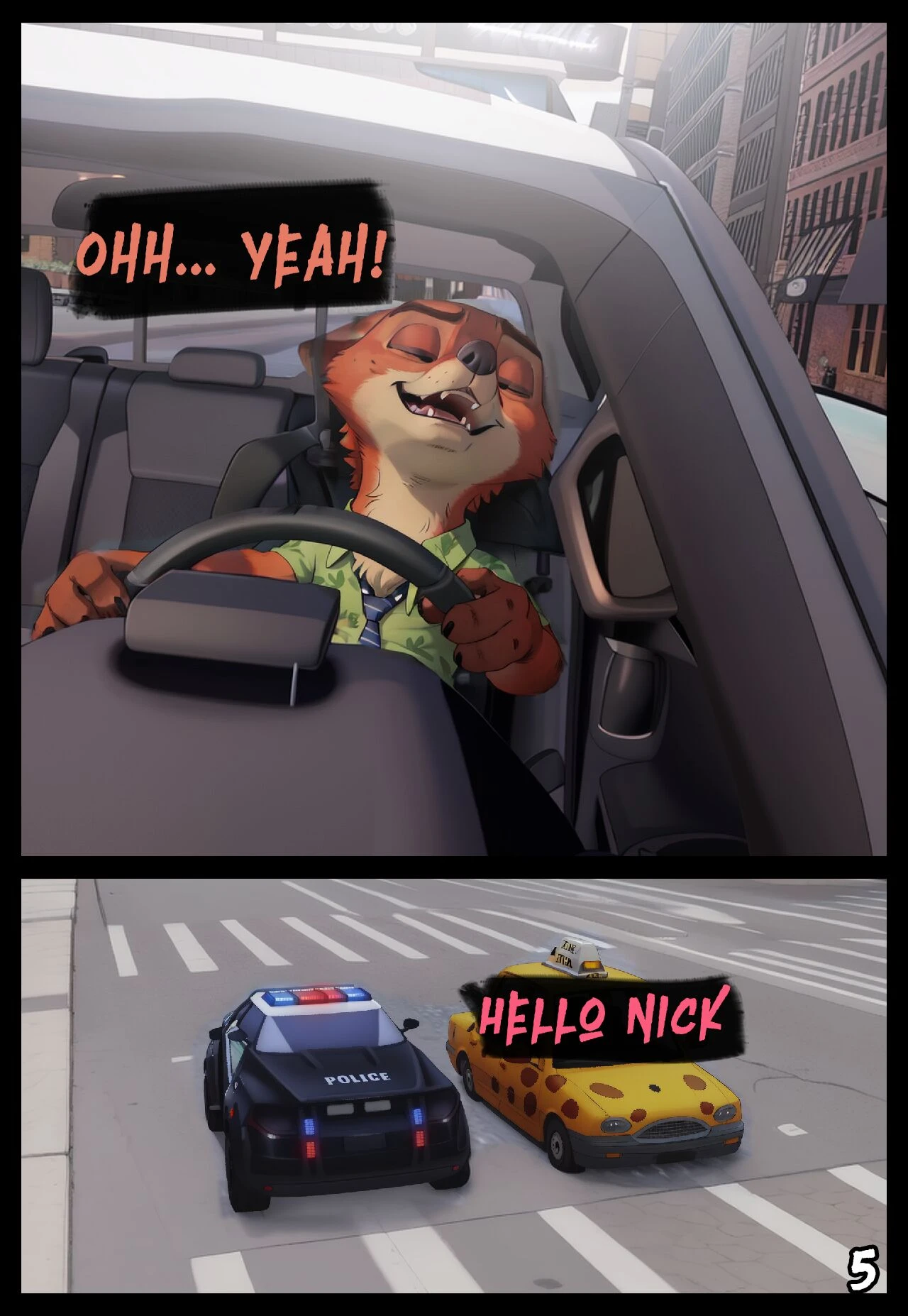 Horny Police porn comic picture 5