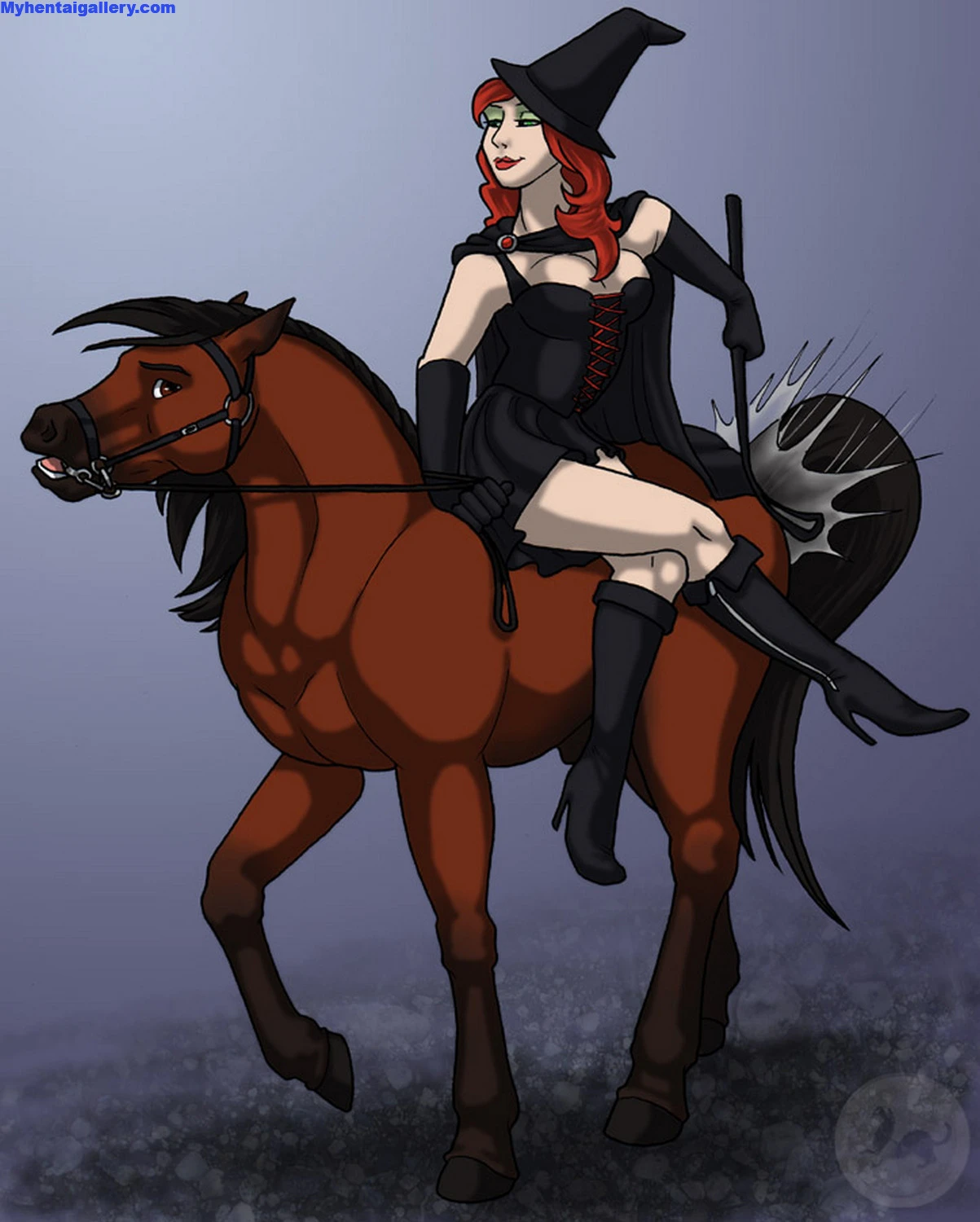 Horse and Rider porn comic picture 1