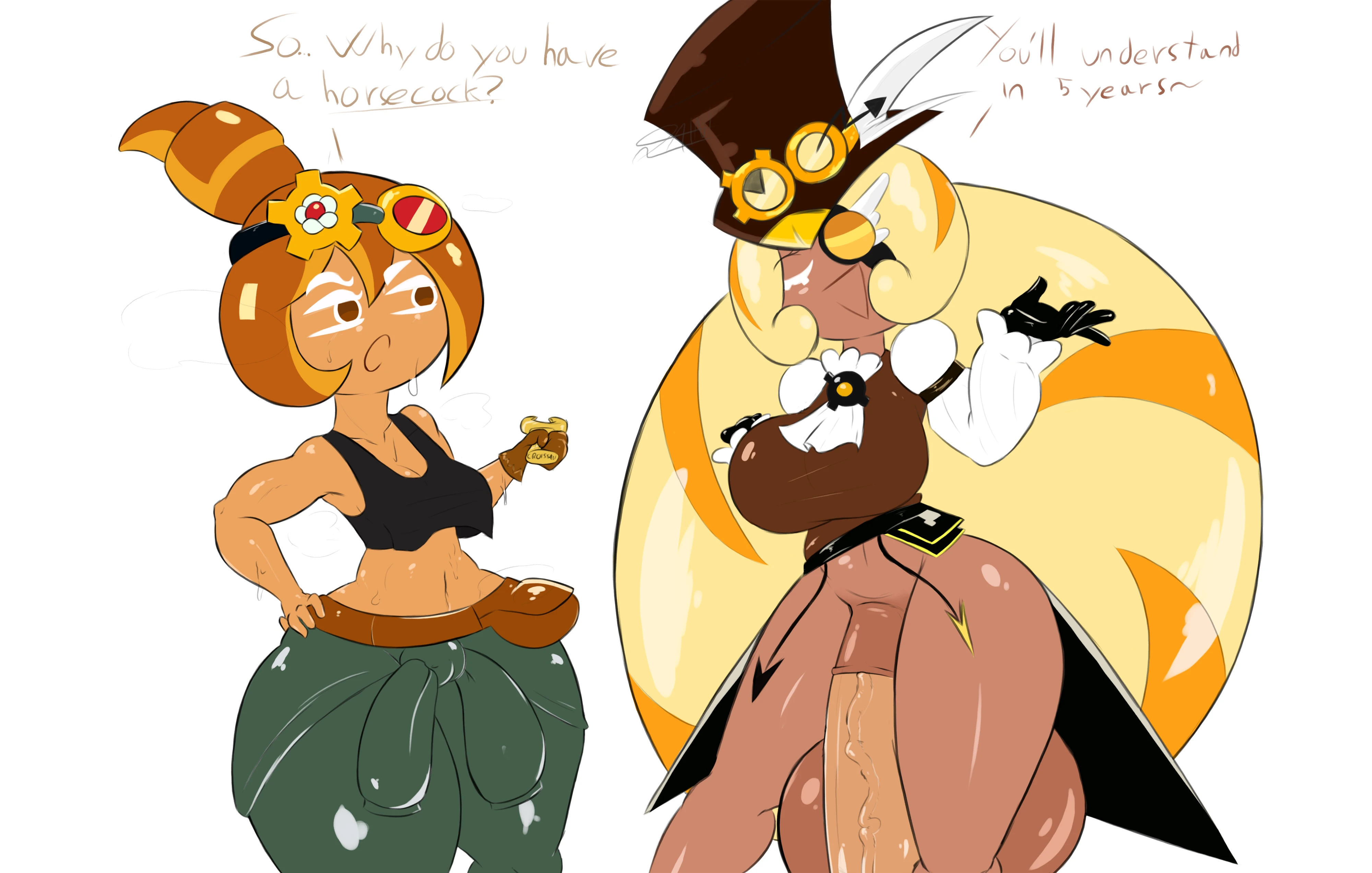 Horsecock Cookie porn comic picture 1