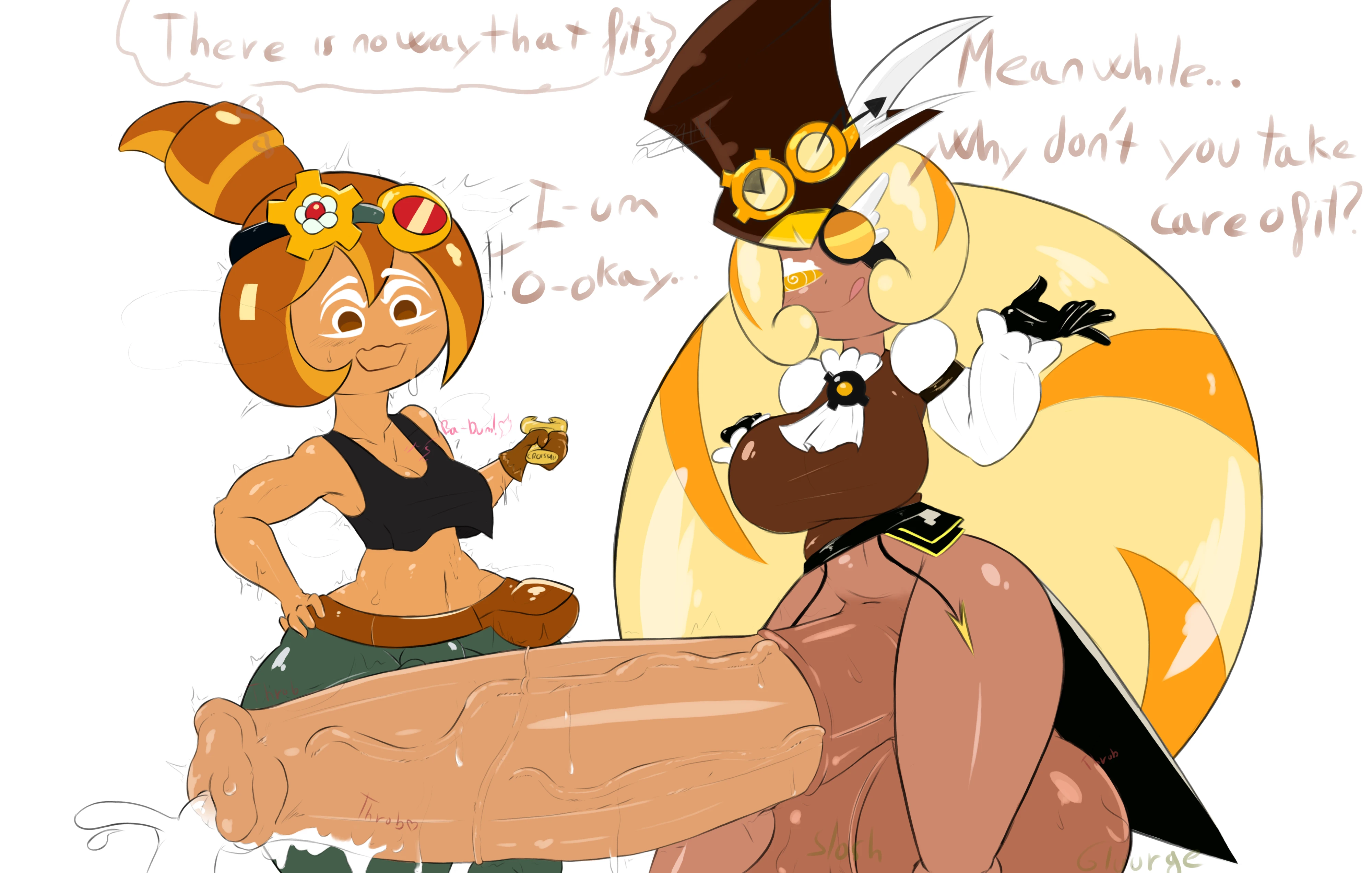 Horsecock Cookie porn comic picture 2