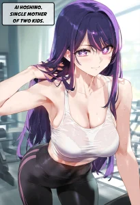 Hoshino Ai Stalked by Gym Creep porn comic picture 1