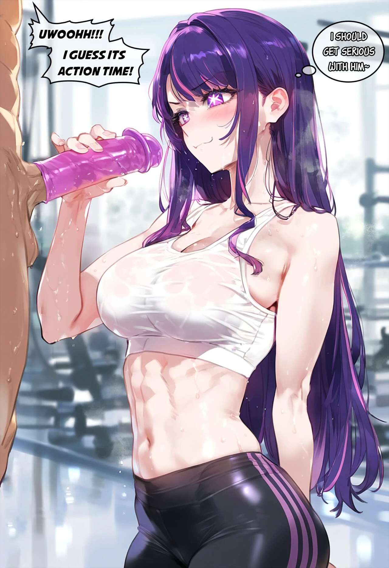 Hoshino Ai Stalked by Gym Creep porn comic picture 12