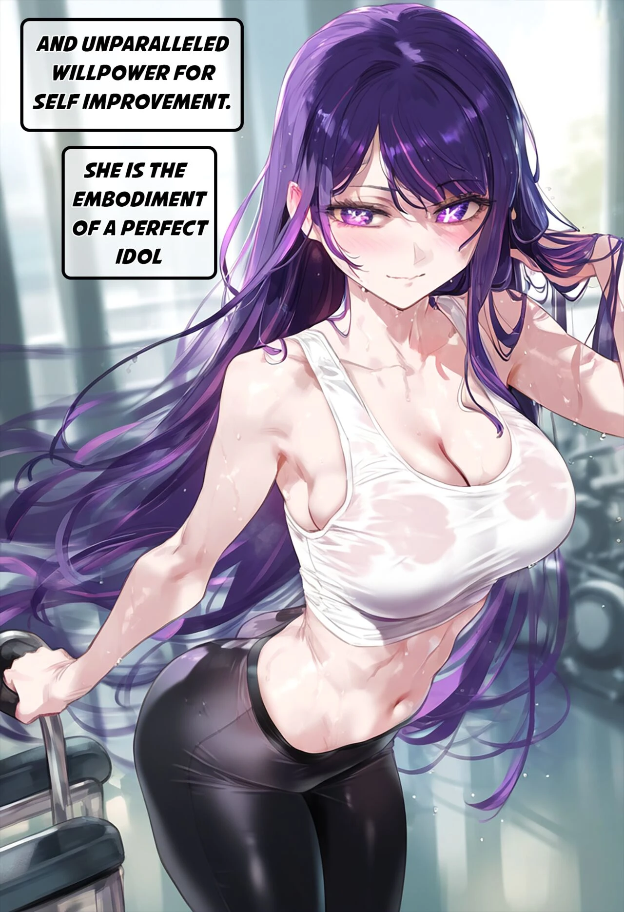 Hoshino Ai Stalked by Gym Creep porn comic picture 3