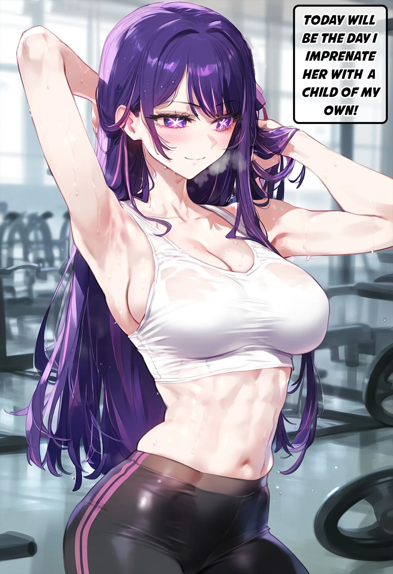 Hoshino Ai Stalked by Gym Creep porn comic picture 4