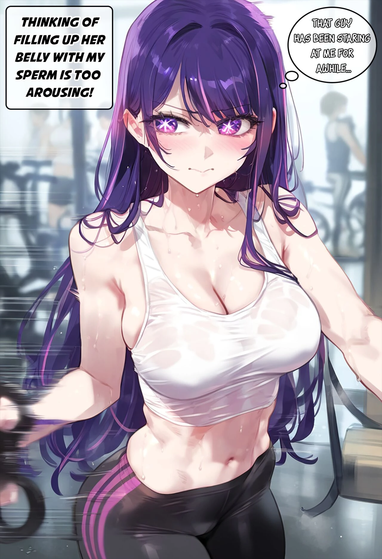 Hoshino Ai Stalked by Gym Creep porn comic picture 5