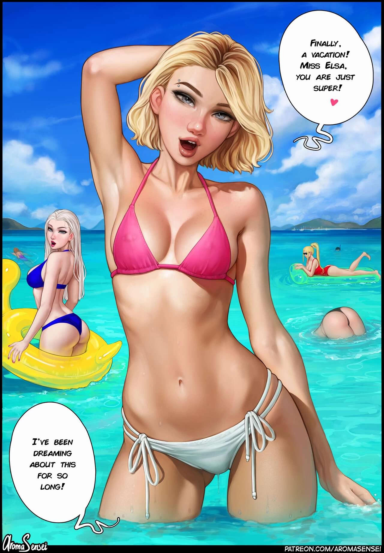 Hot Holidays at Frozen Inc porn comic picture 3