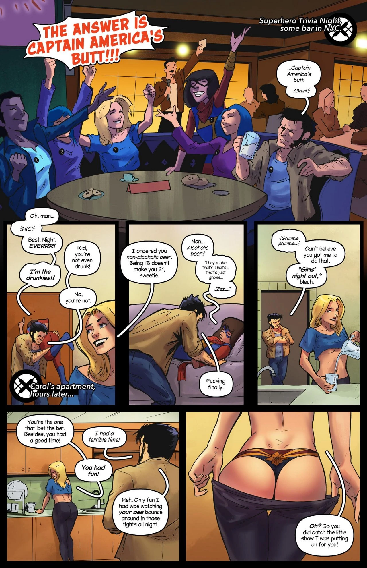 House of XXX - Logan's Marvels porn comic picture 3